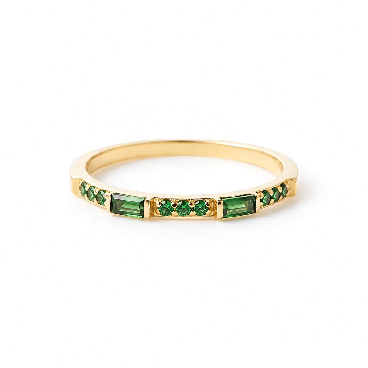 Baguette Emerald Eternity Ring