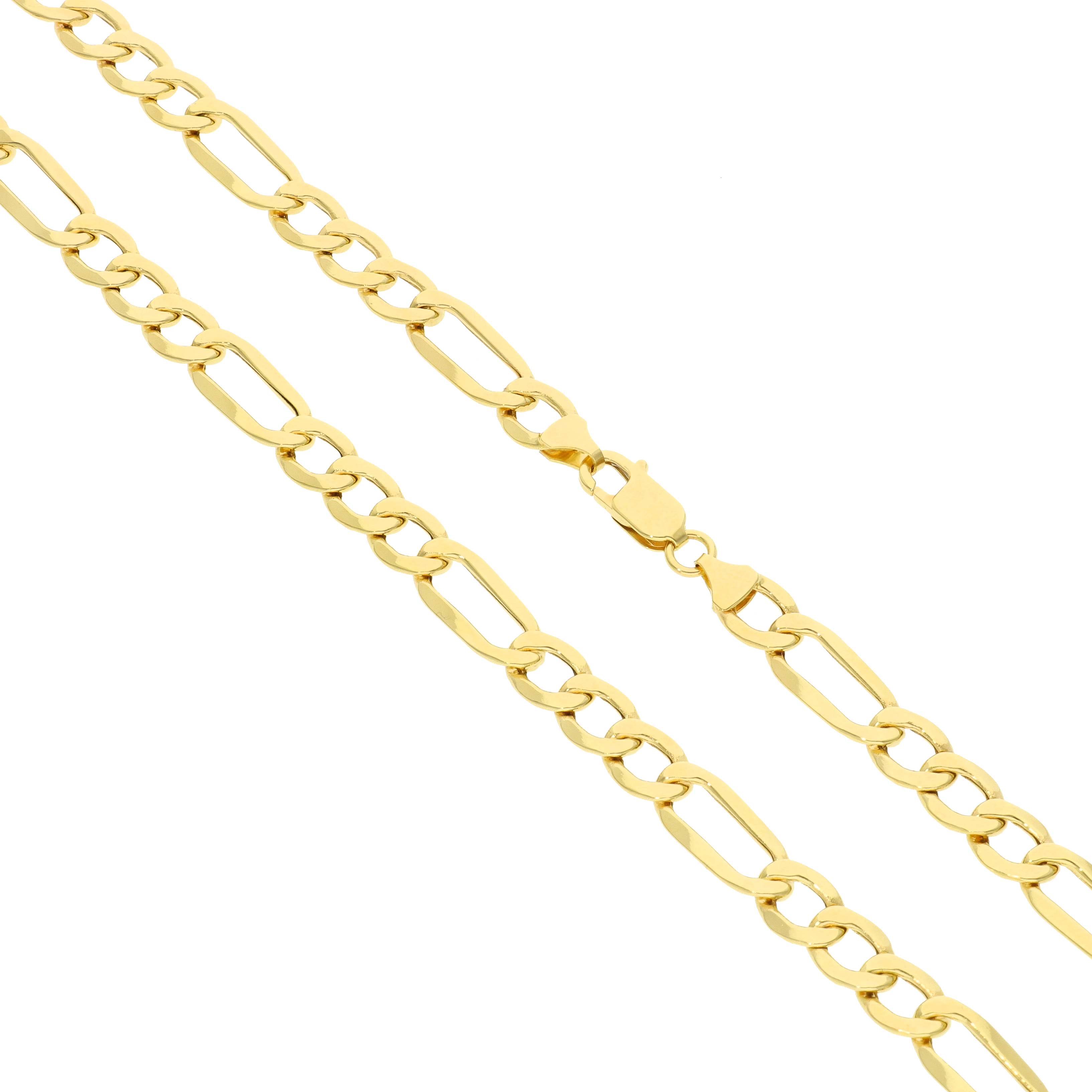 Figaro-Halskette aus massivem Gold – 14-karätige Goldkette – Herren-Goldkette – Damen-Goldkette – Goldhalskette als Geschenk für Herren und Damen