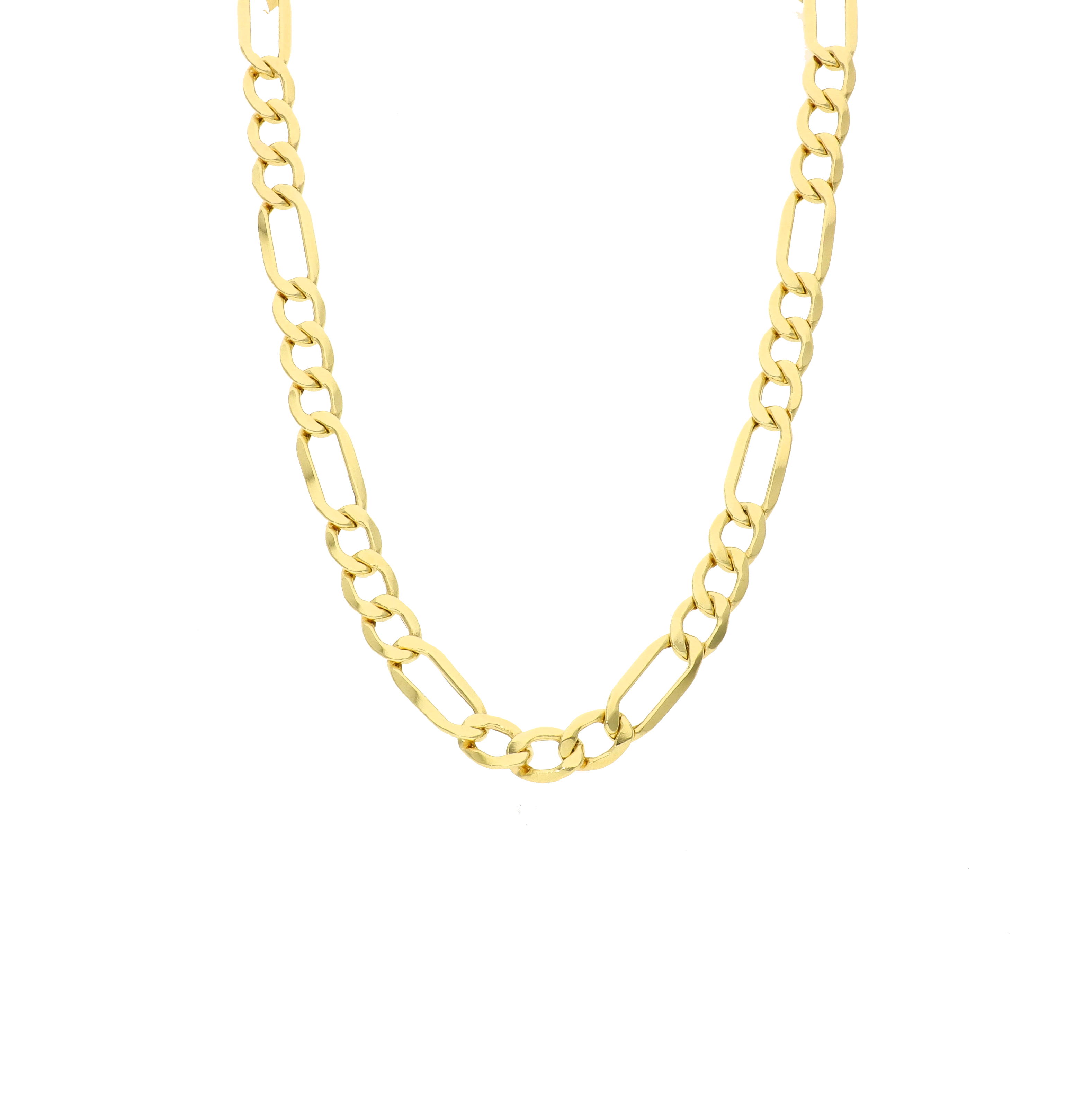 Figaro-Halskette aus massivem Gold – 14-karätige Goldkette – Herren-Goldkette – Damen-Goldkette – Goldhalskette als Geschenk für Herren und Damen
