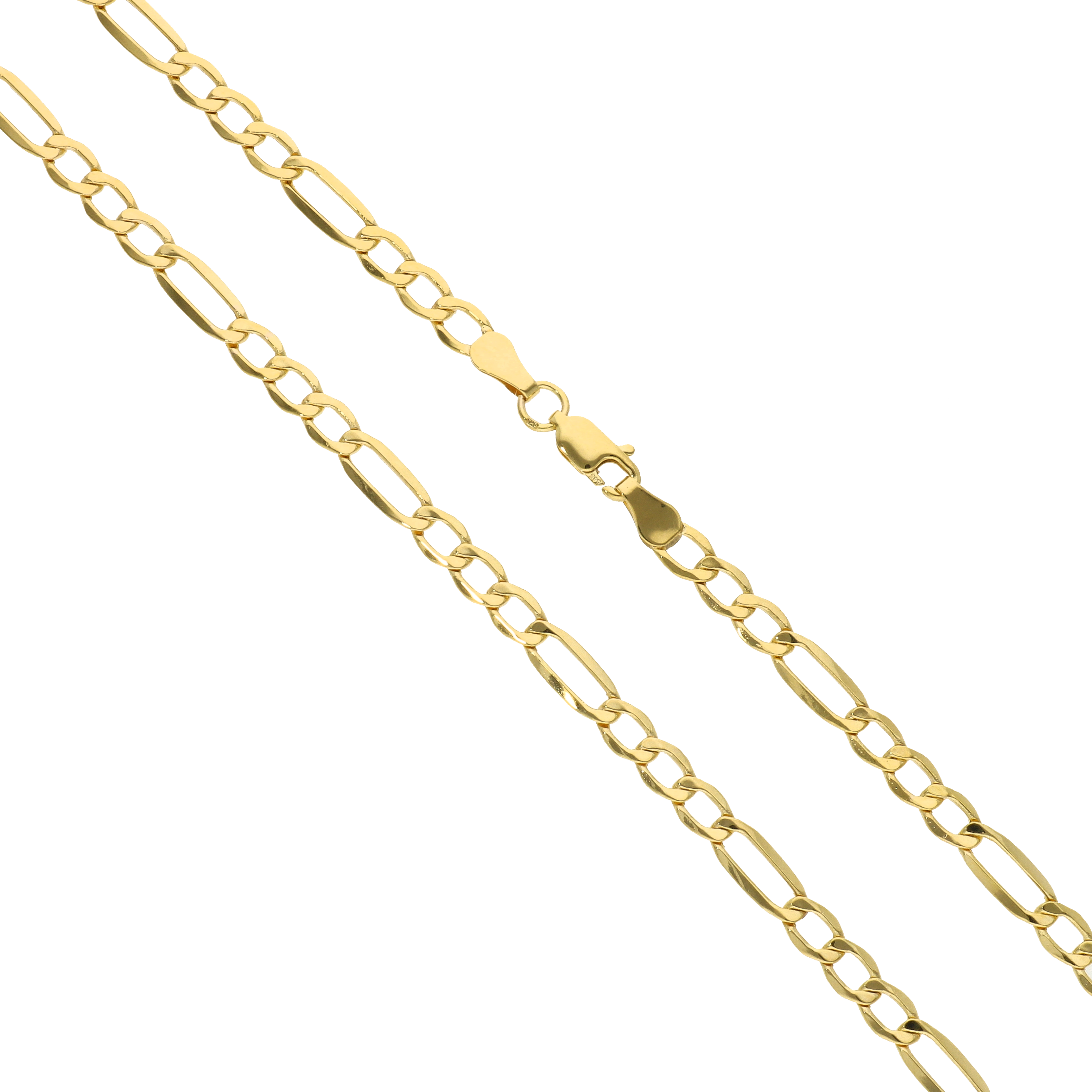 Figaro-Halskette aus massivem Gold – 14-karätige Goldkette – Herren-Goldkette – Damen-Goldkette – Goldhalskette als Geschenk für Herren und Damen