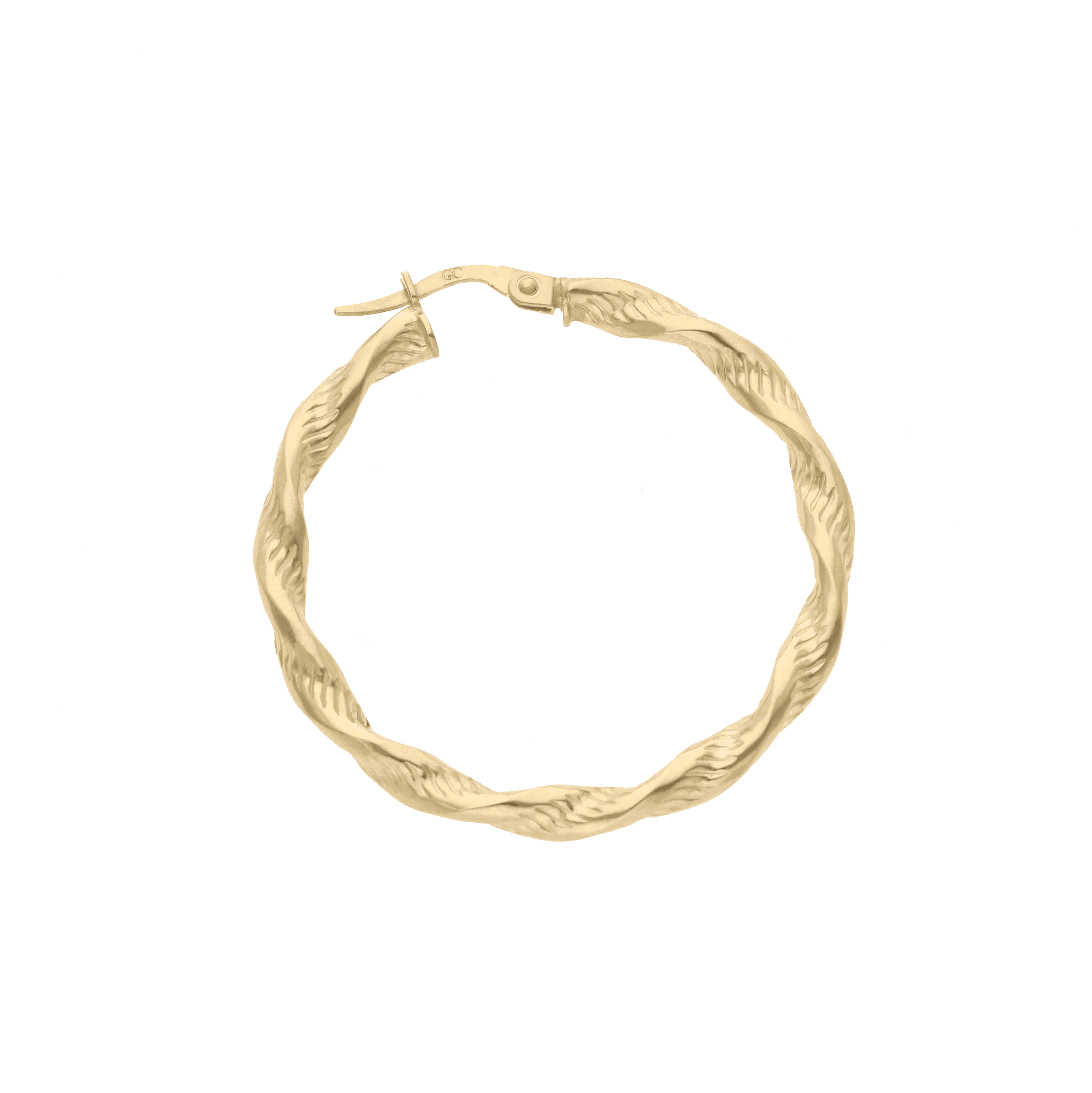 Textured Twisted Hoop Earrings