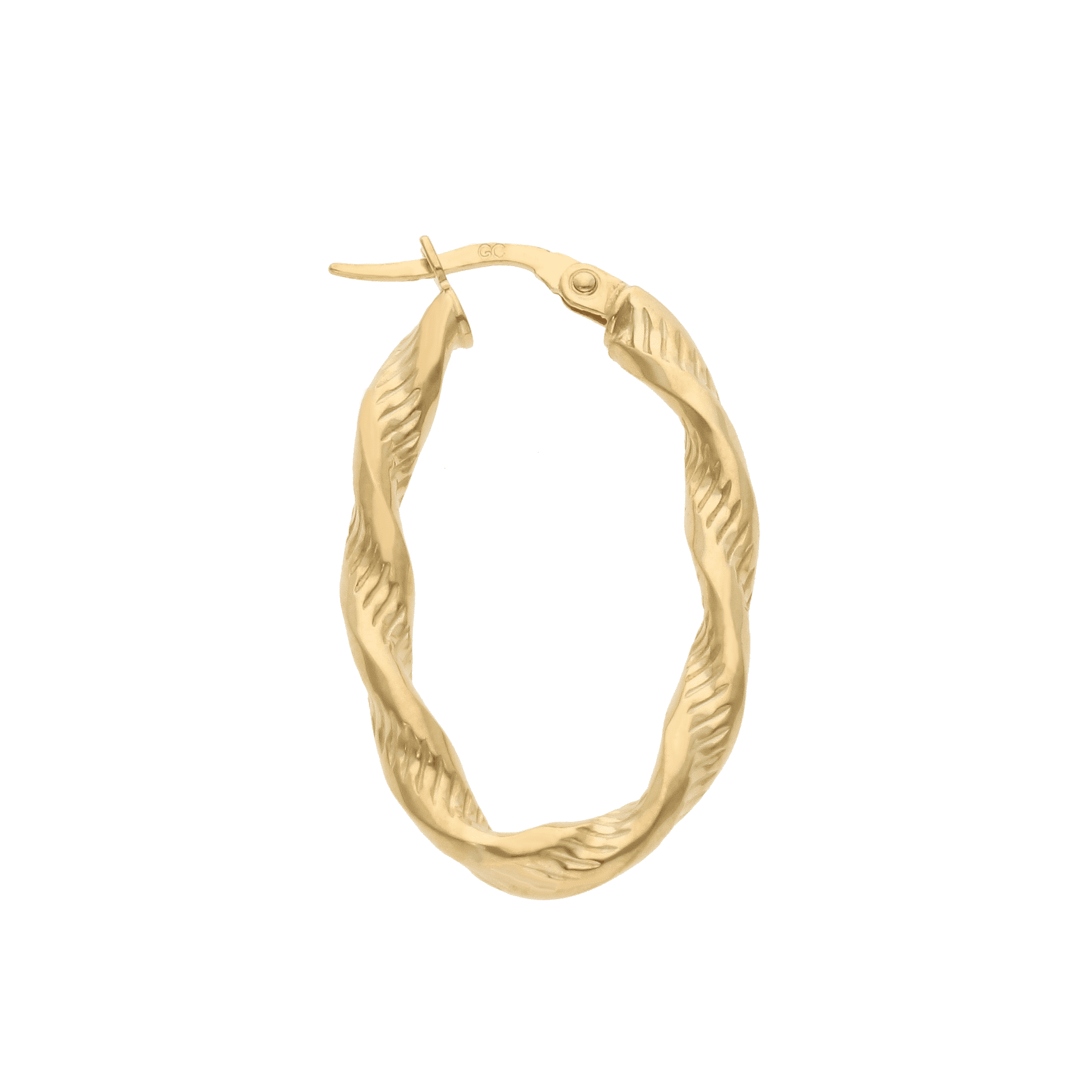 Textured Twisted Hoop Earrings
