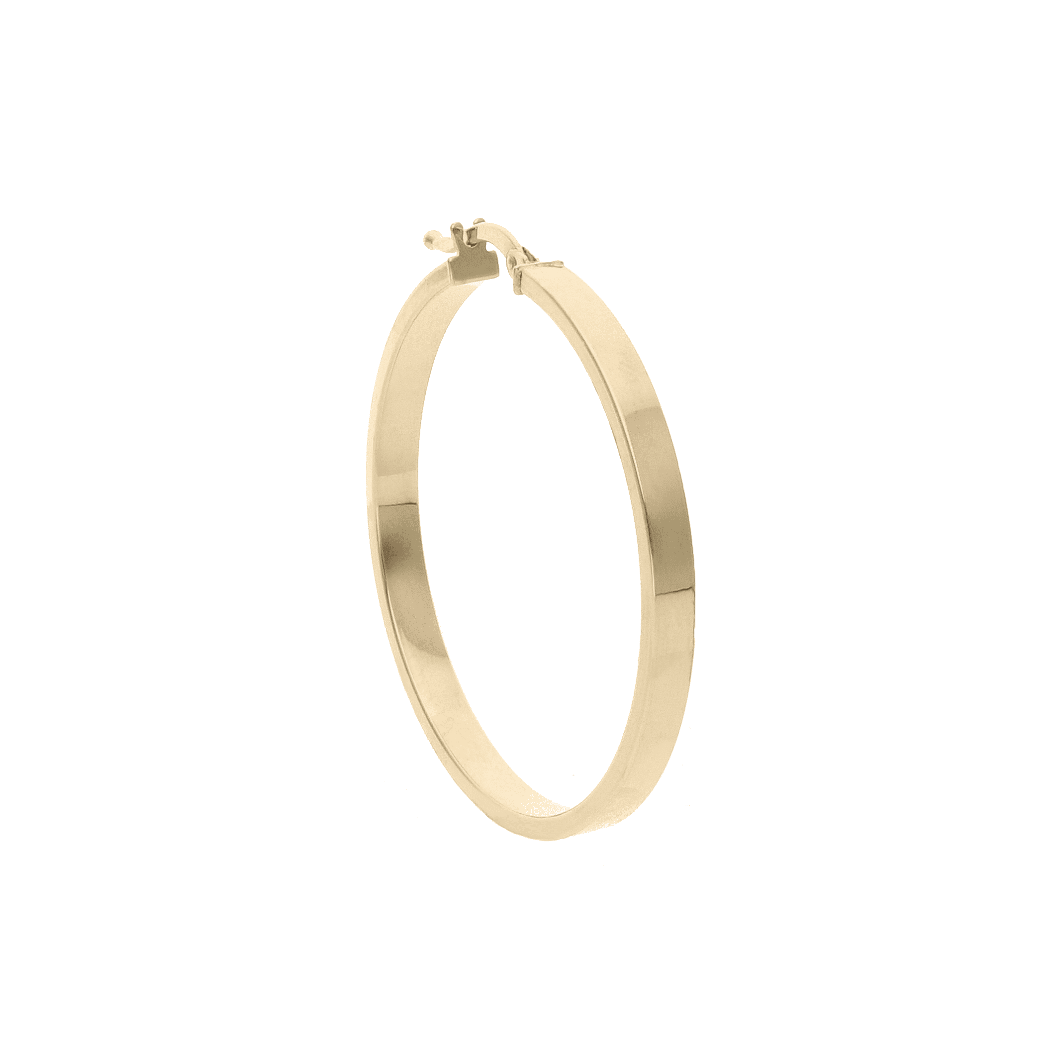 Flat Hoop Earrings