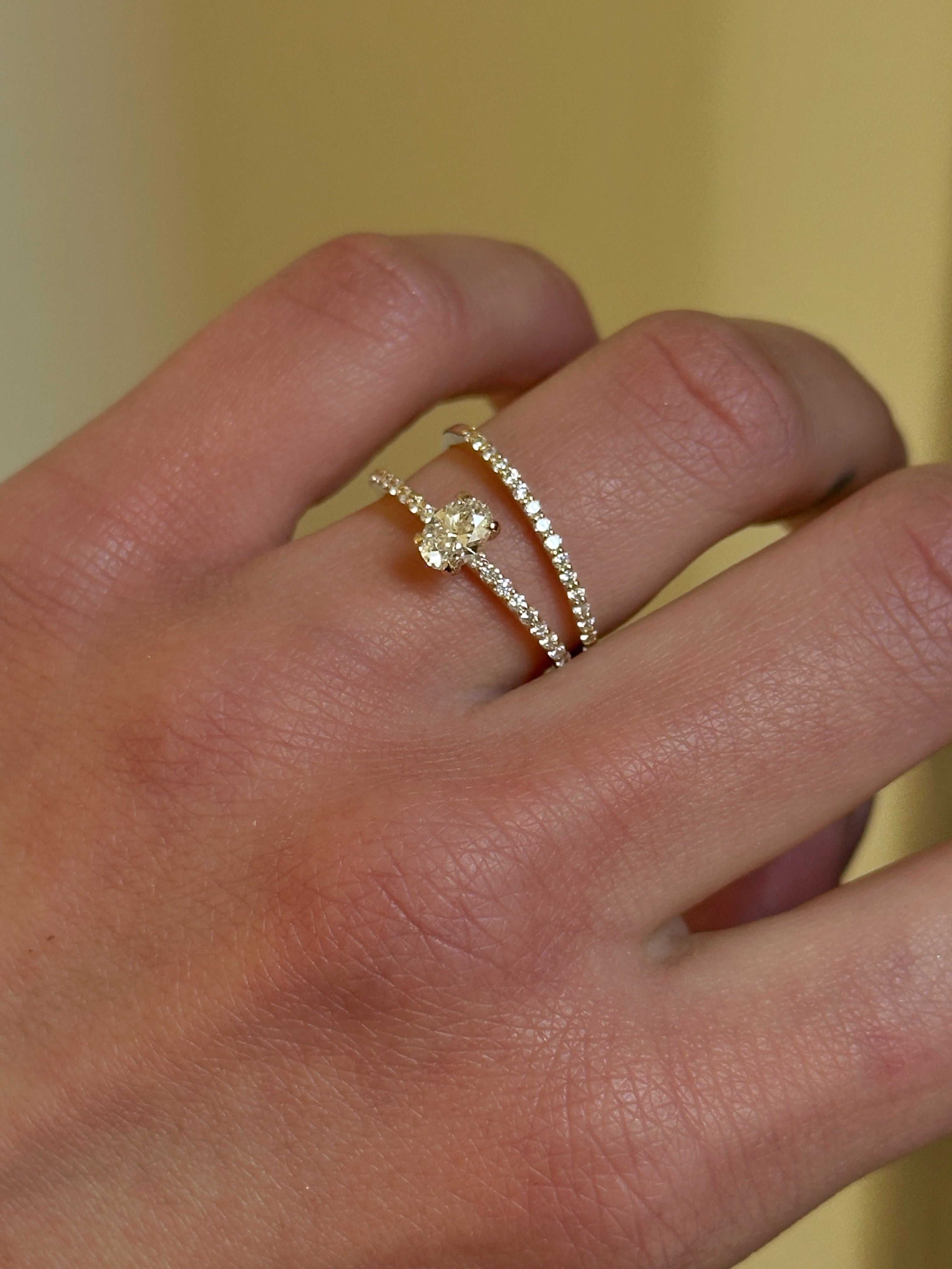 Oval Diamond Halo Engagement Ring In Rose Prong - GIA Certified
