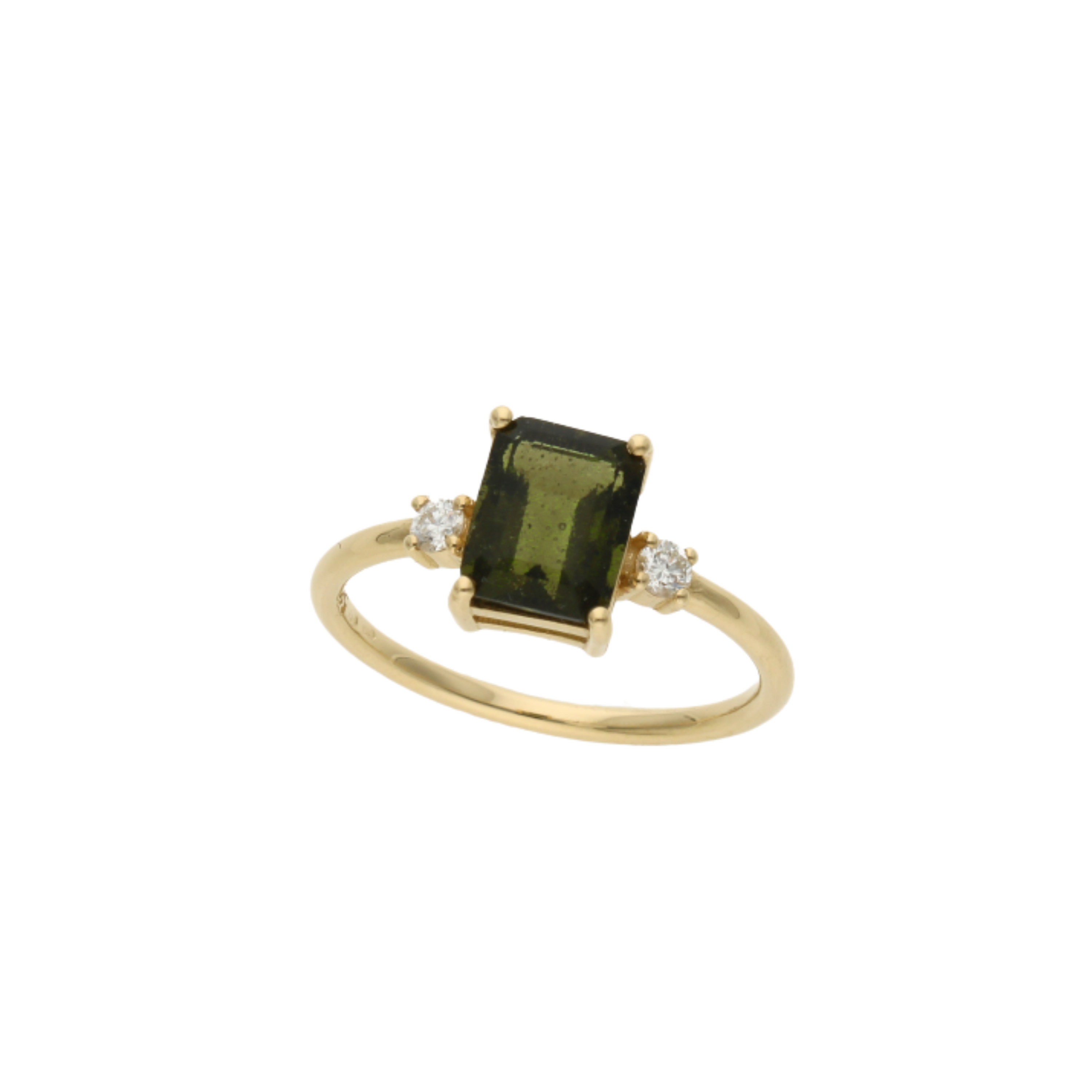 14 Karat Massiv Gold Geflochtener Ring
