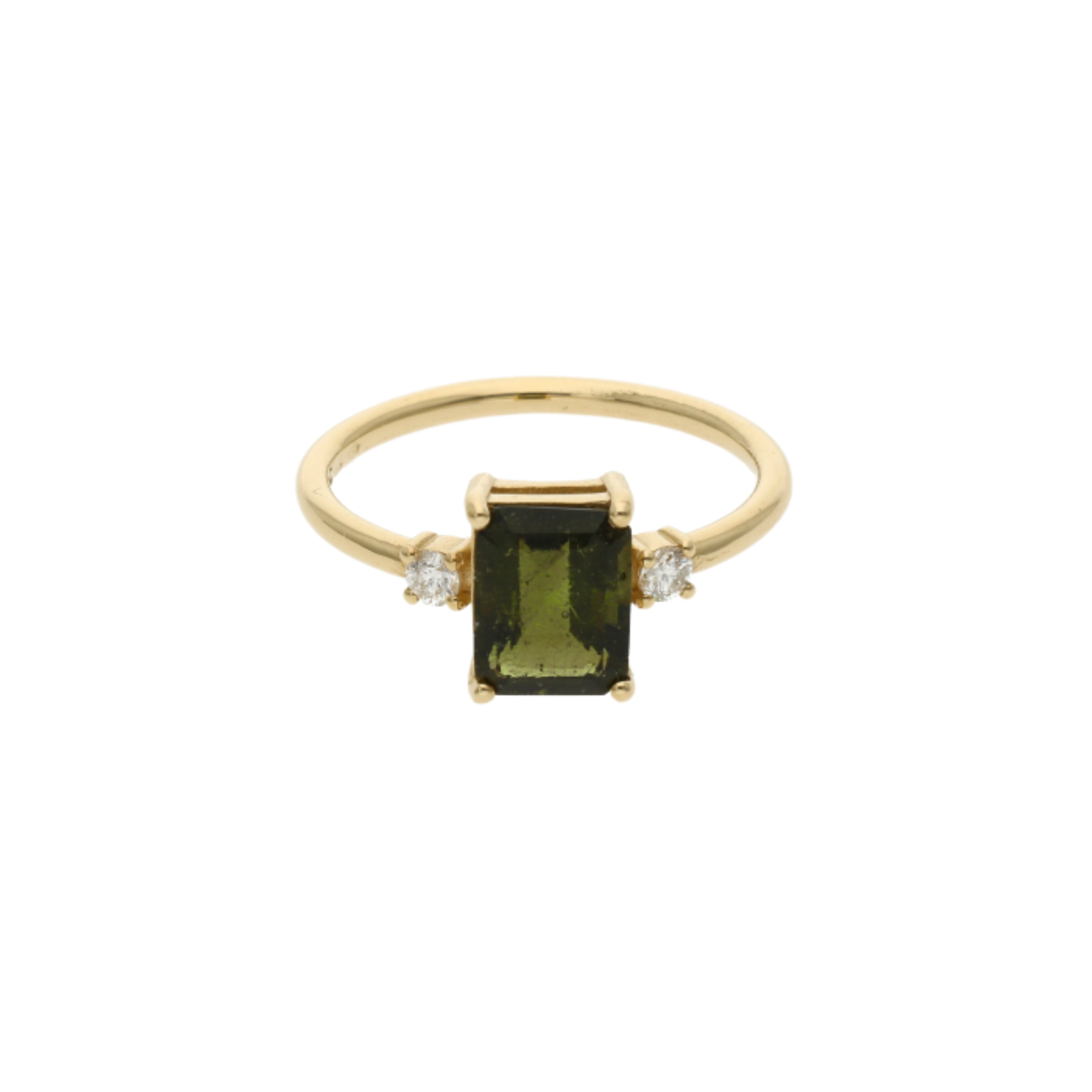 14 Karat Massiv Gold Geflochtener Ring
