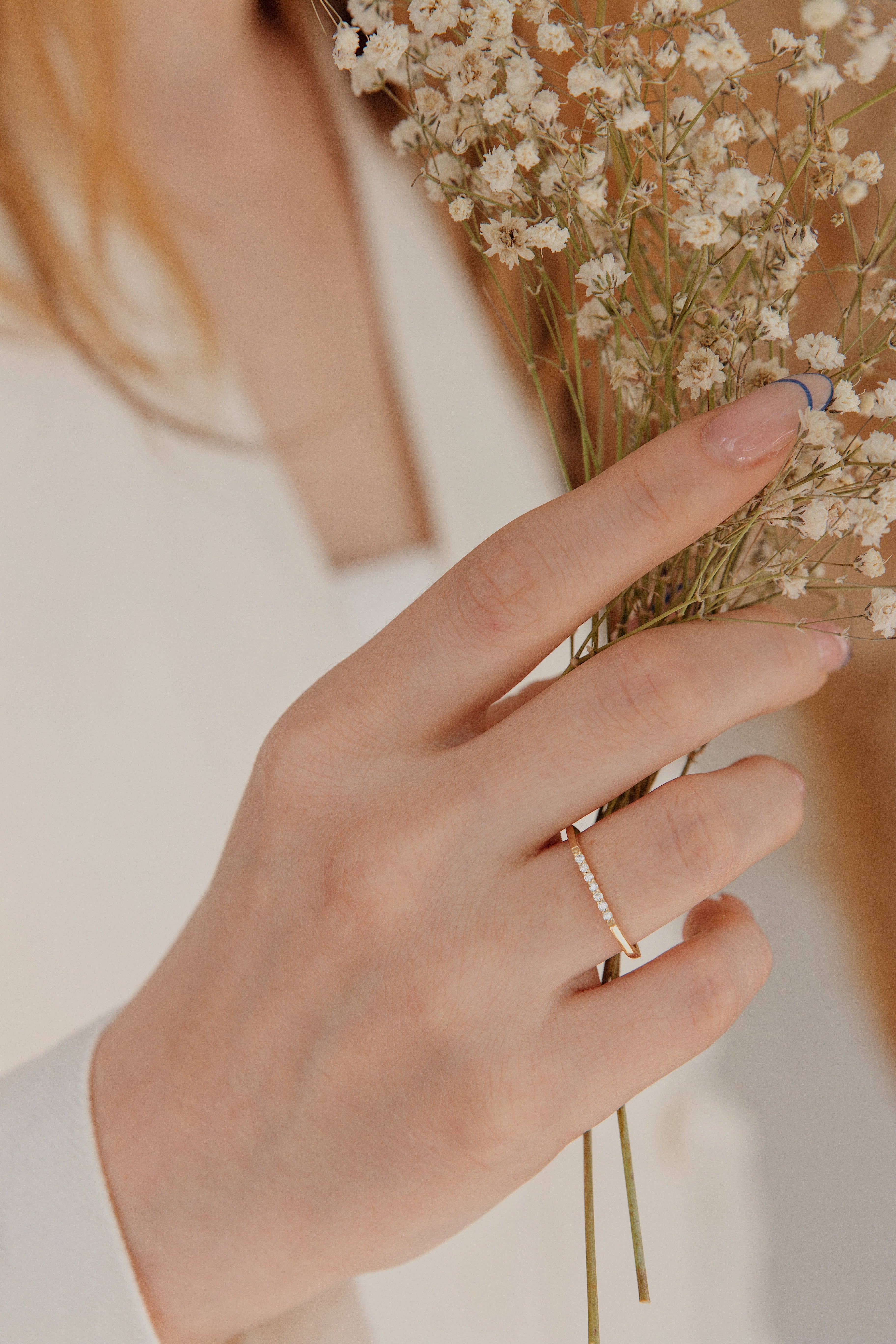 Stackable Hexagon Ring With Diamond Orizzo fine jewelry