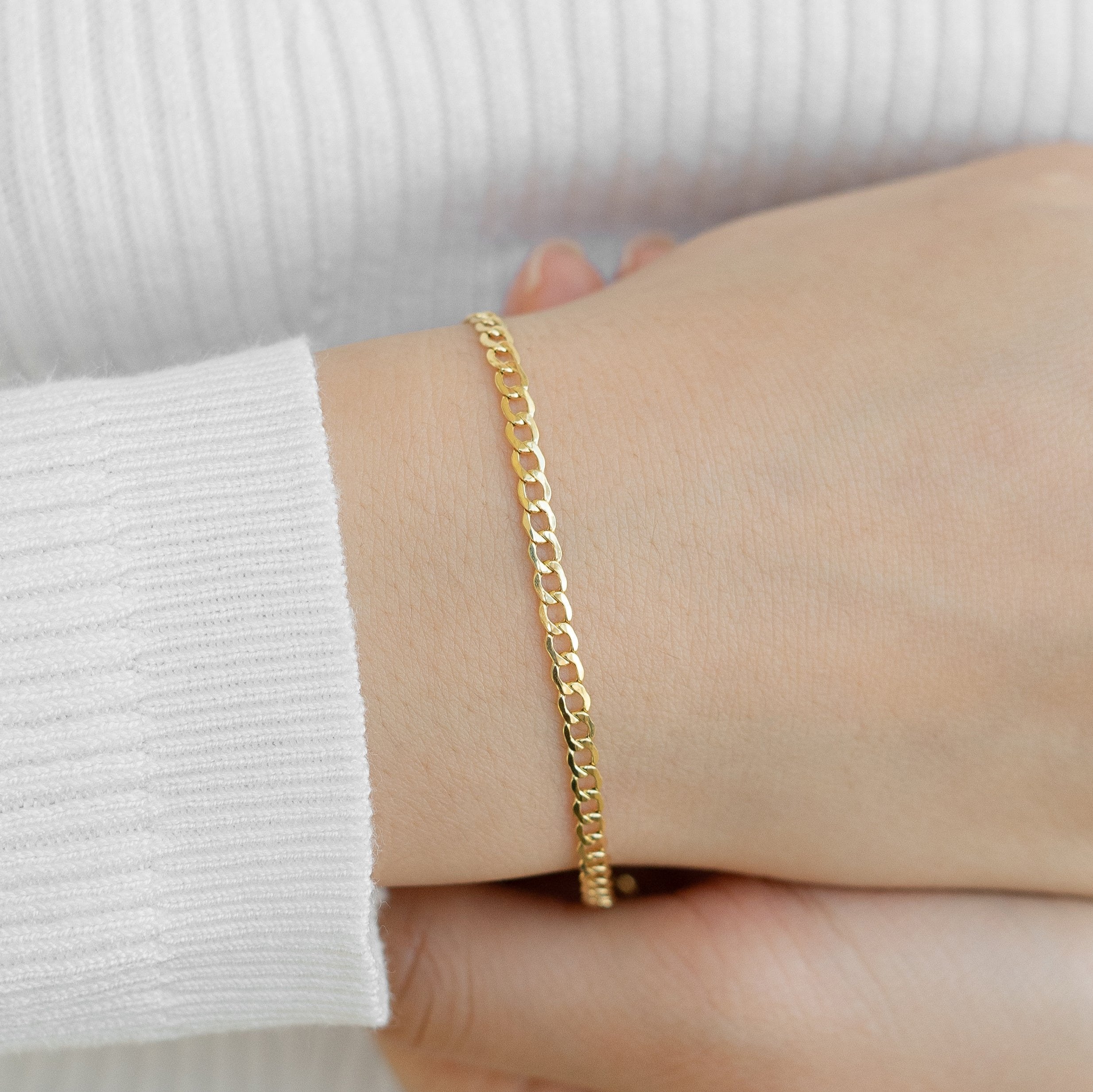 Zlatý náramek Cuban Link – 14karátové zlato