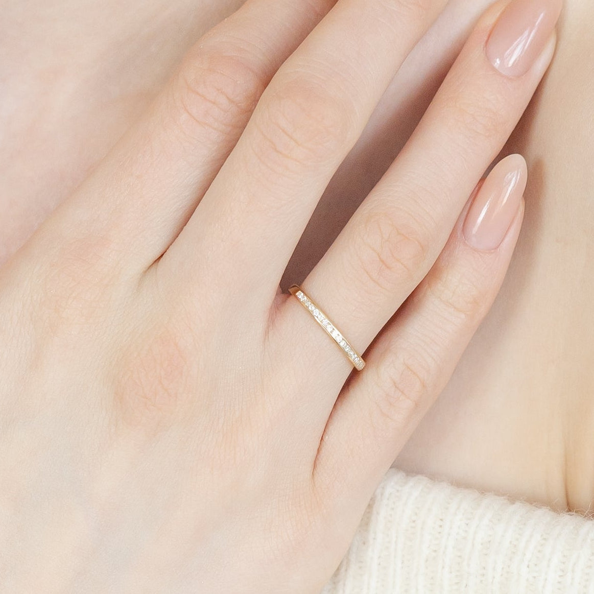 Halb-Alliance Diamant Ehering