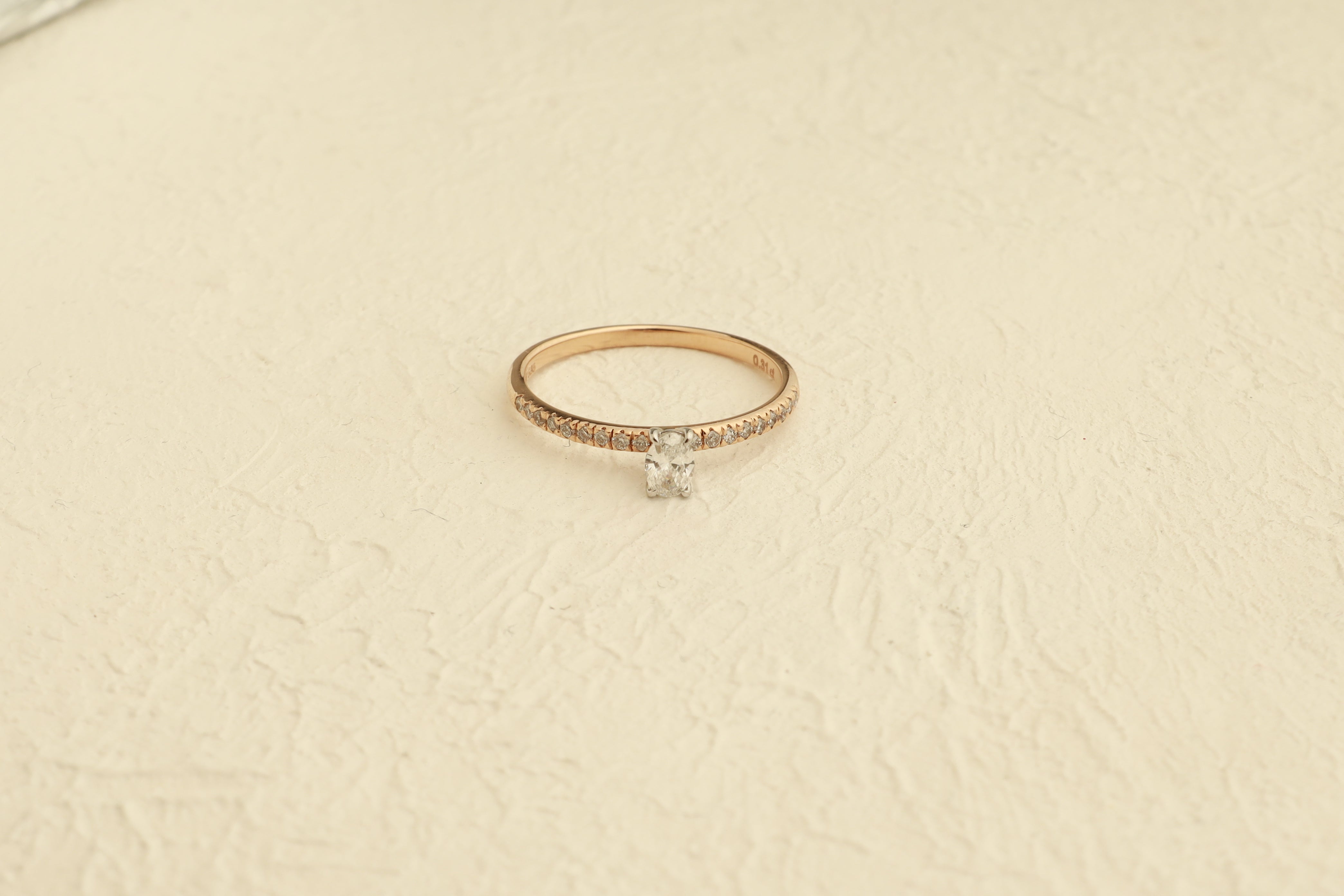 Oval Diamond Halo Engagement Ring in White Prong