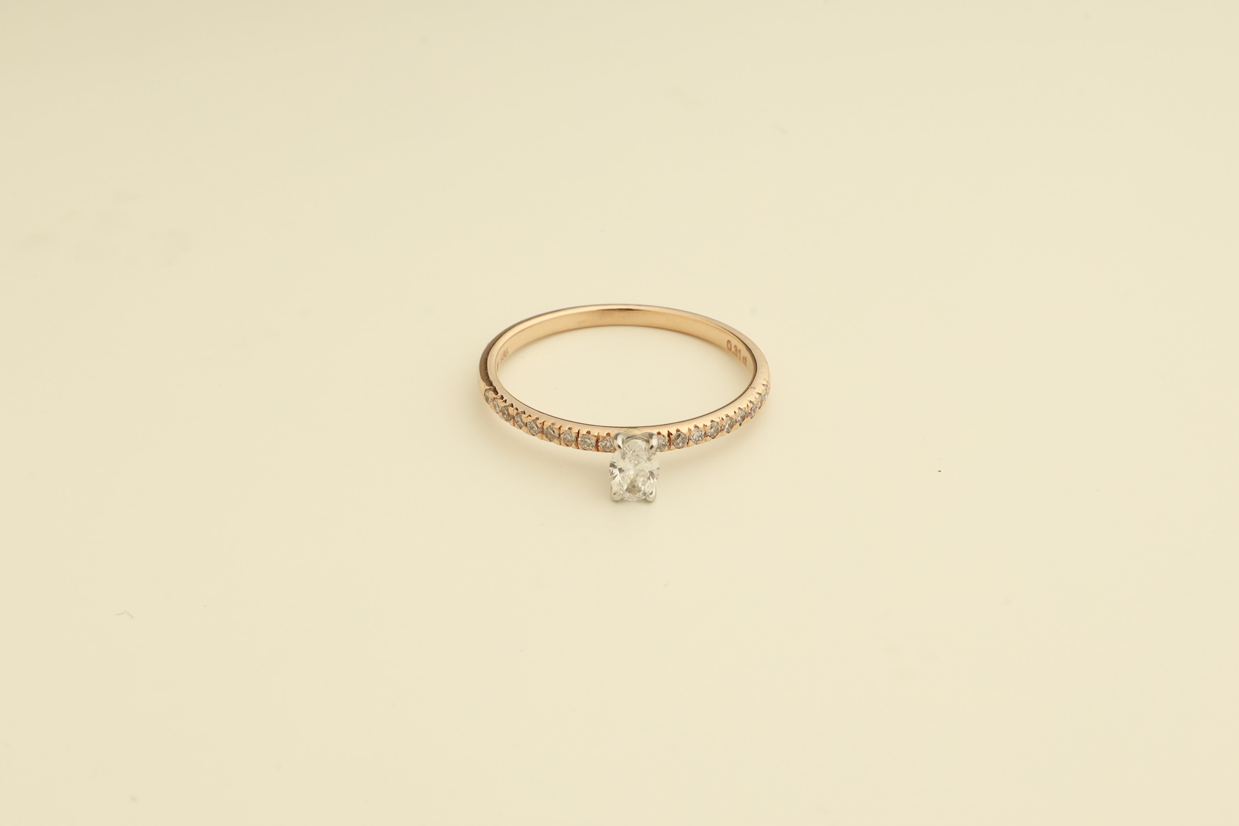 Oval Diamond Halo Engagement Ring in White Prong