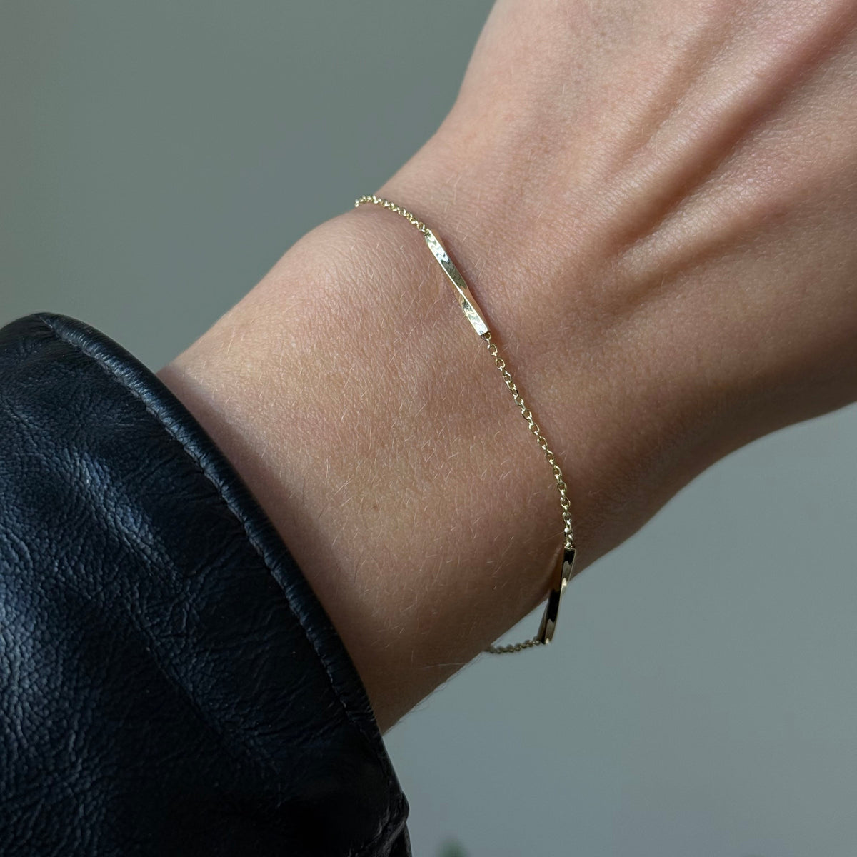 Textured Bar Bracelet