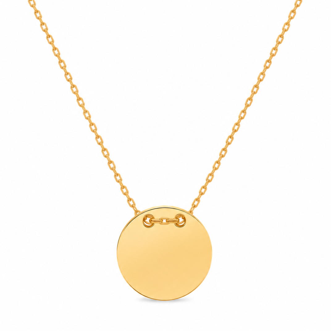 Round Disc Necklace