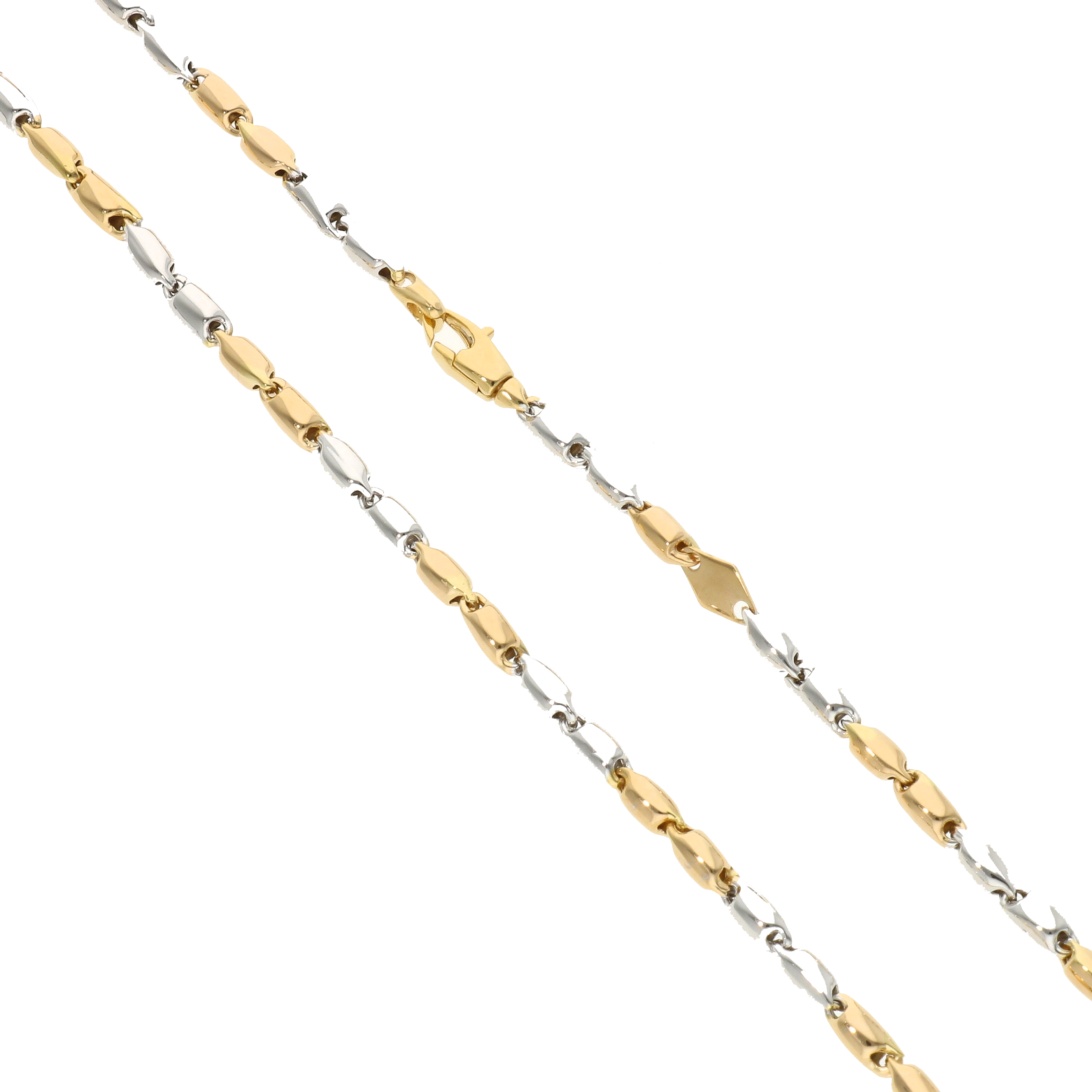 Goldene Seilkette Halskette Eleganter verdrehter Strang