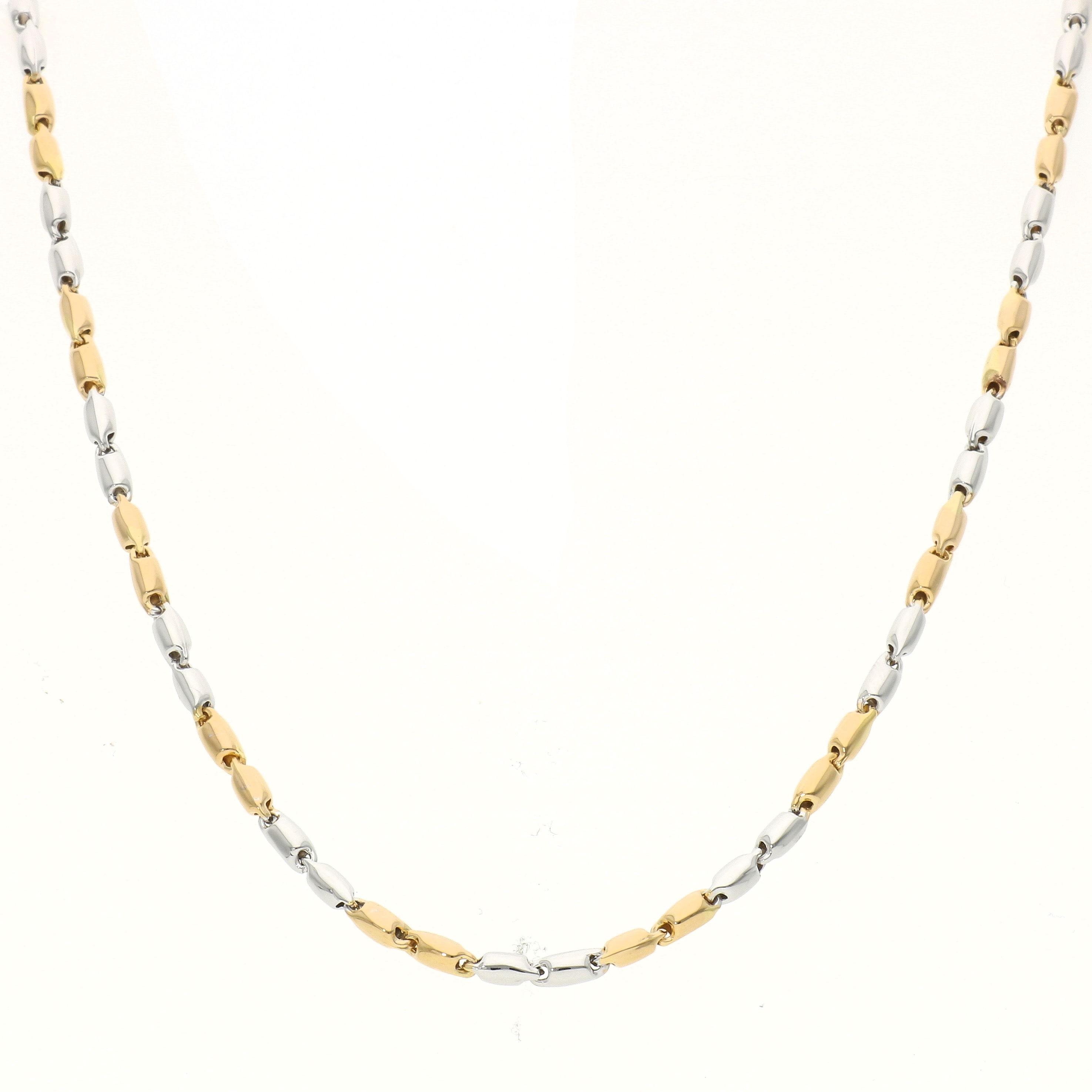 Goldene Seilkette Halskette Eleganter verdrehter Strang