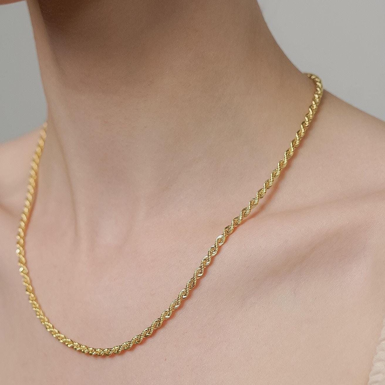 Massive Goldkette – 14 Karat Goldkette – Klassische Goldkette