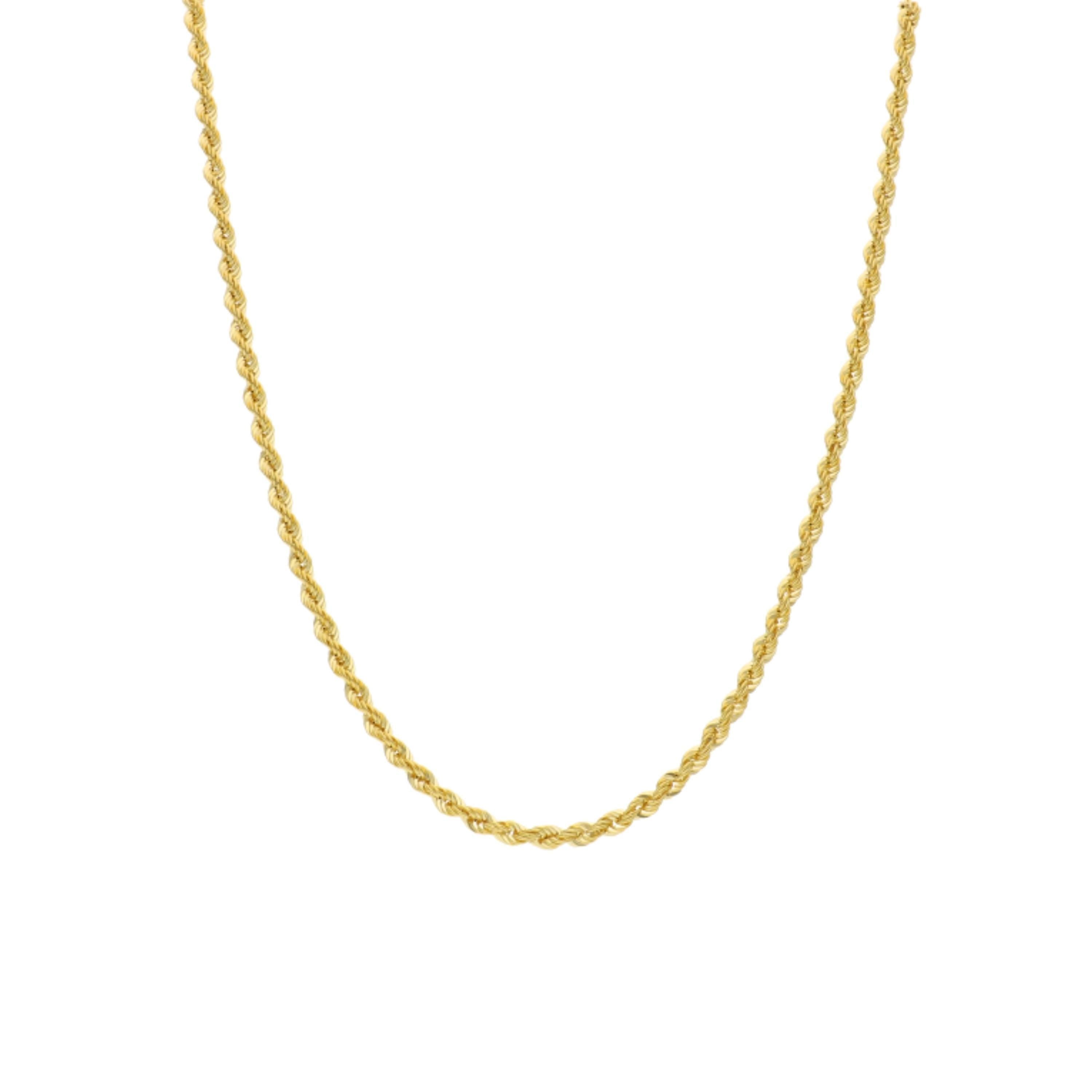 Massive 14 Karat Gold Kordelkette