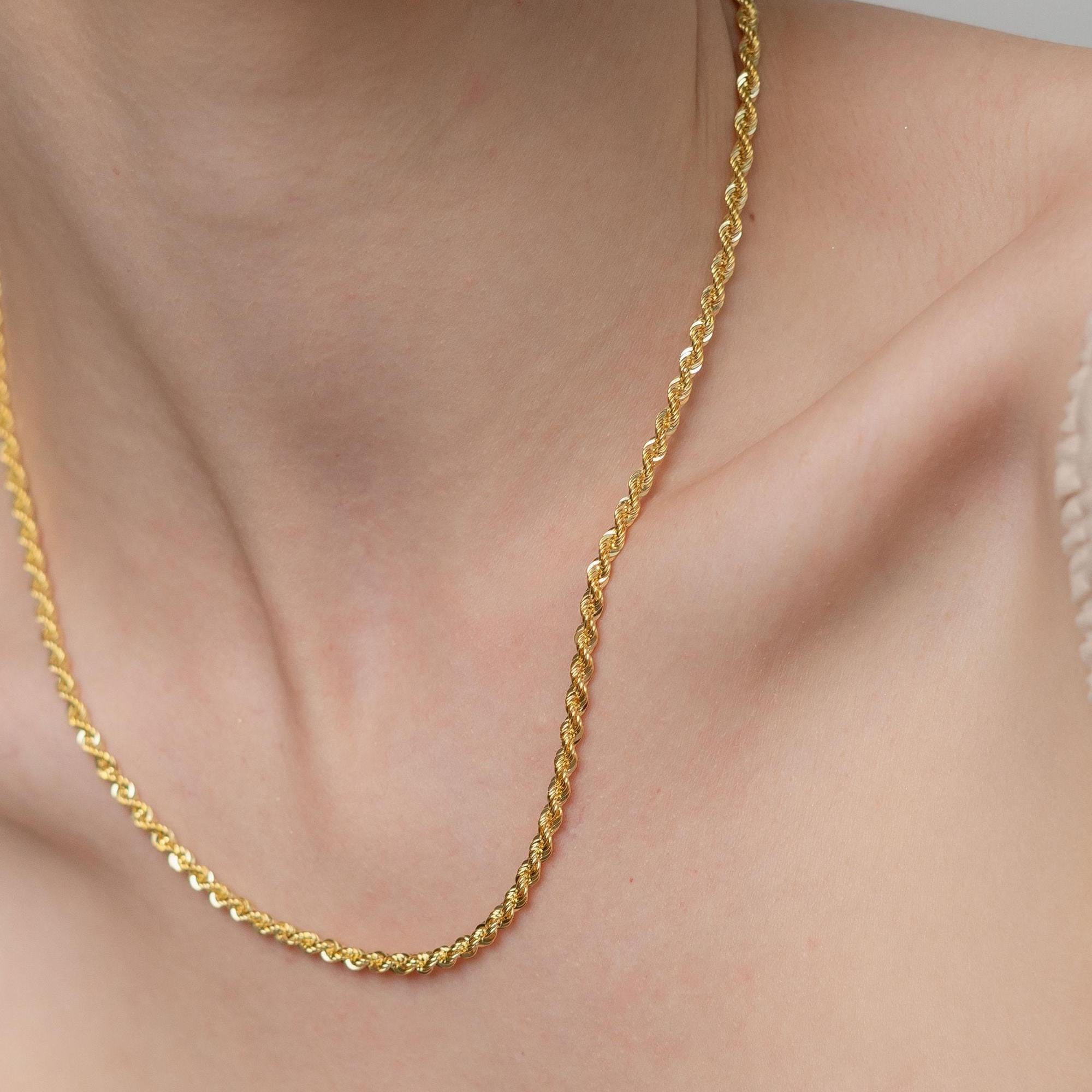 Massive Goldkette – 14 Karat Goldkette – Klassische Goldkette