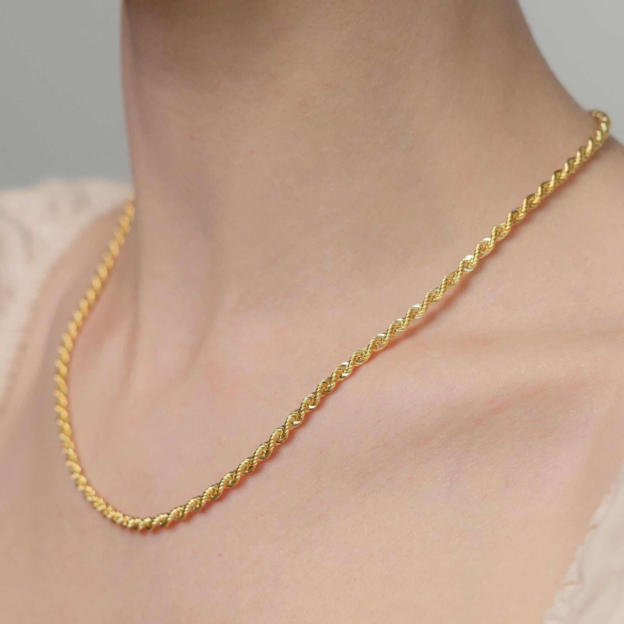 Massive Goldkette – 14 Karat Goldkette – Klassische Goldkette