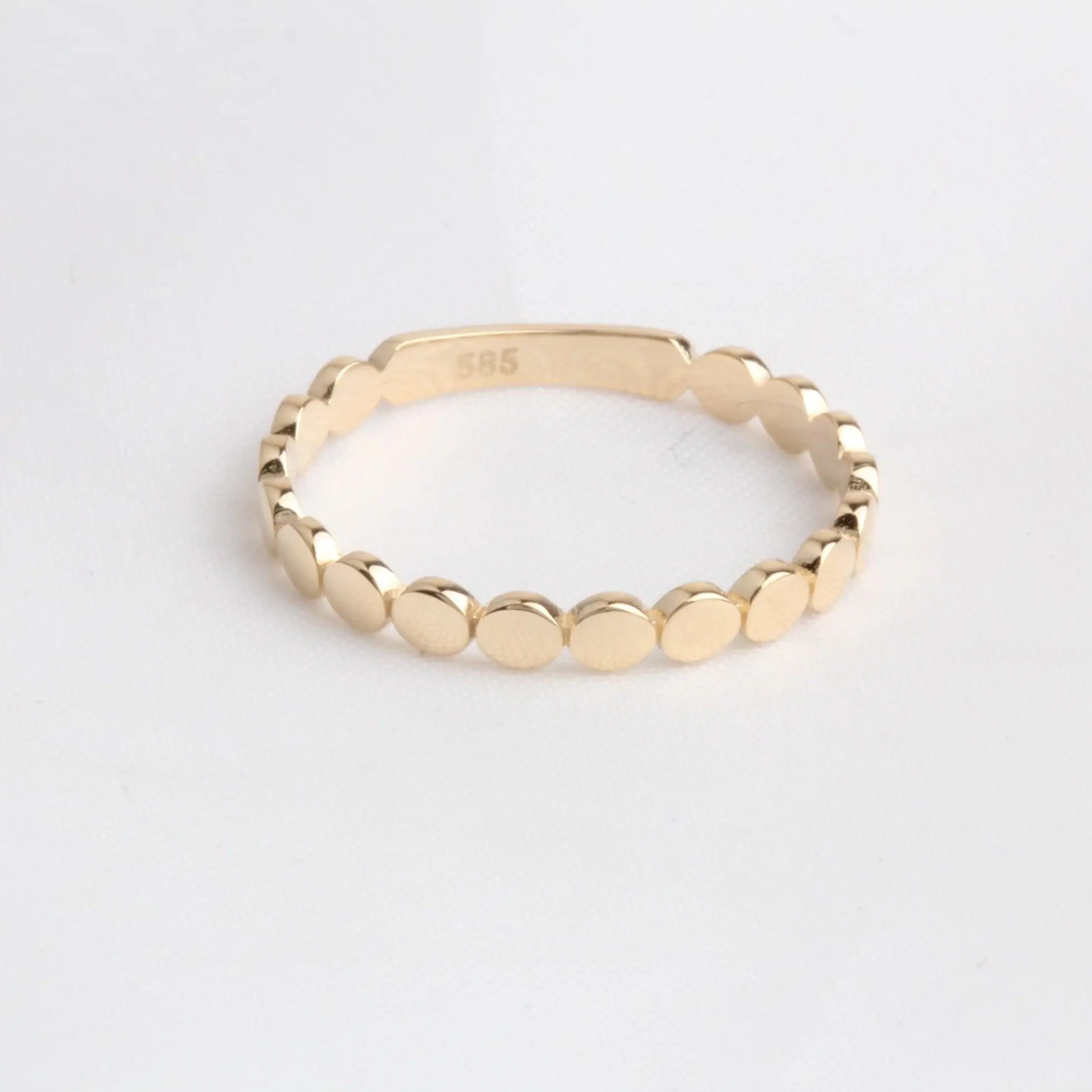 Solid Gold Ring , Stack Ring , Dainty Gold Ring