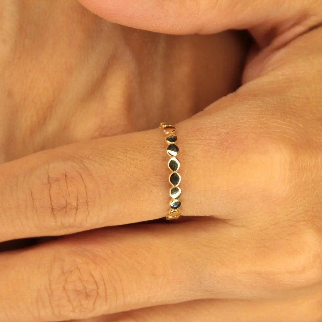 Solid Gold Ring , Stack Ring , Dainty Gold Ring