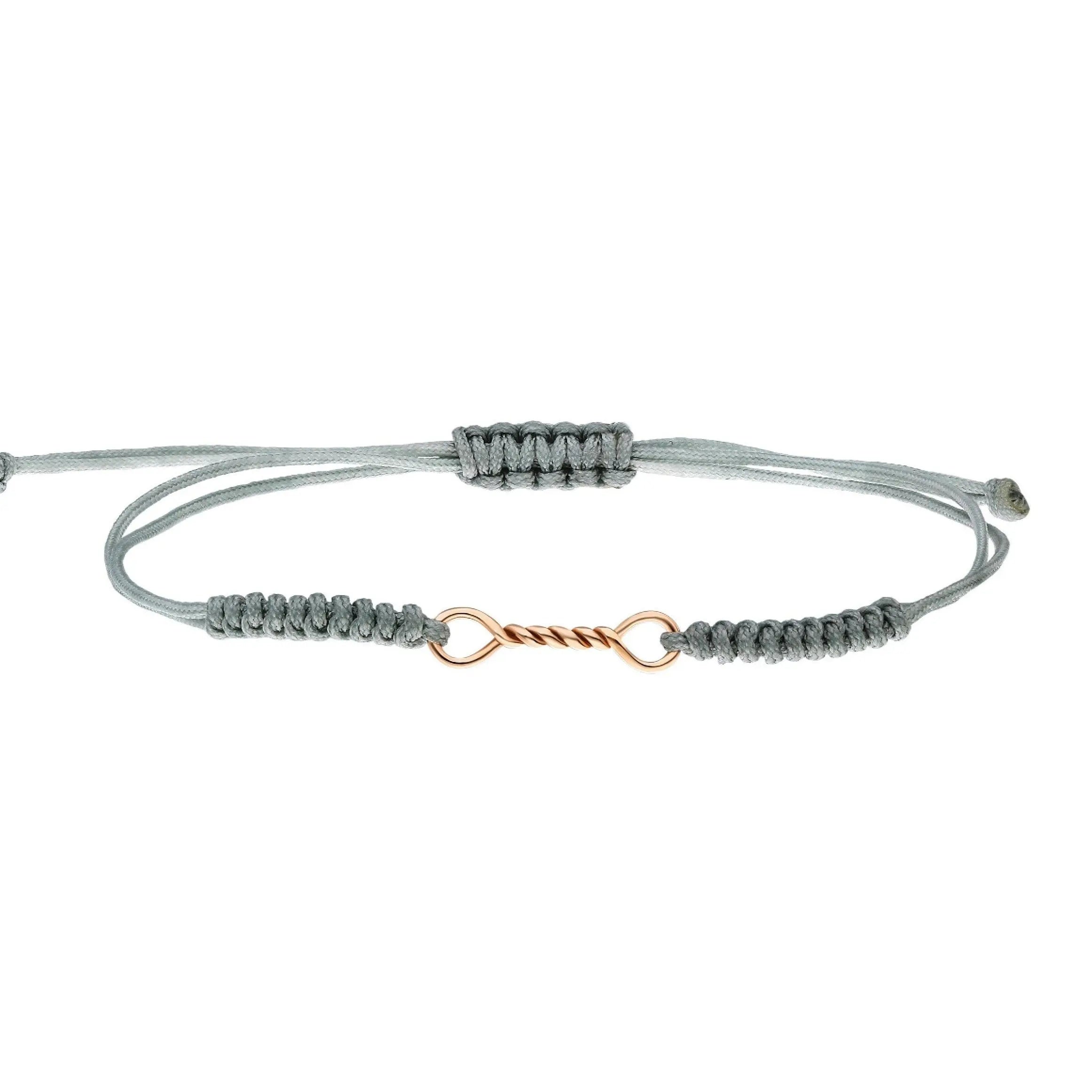Unisex Spiral Gold Macrame Bracelet Orizzo fine jewelry
