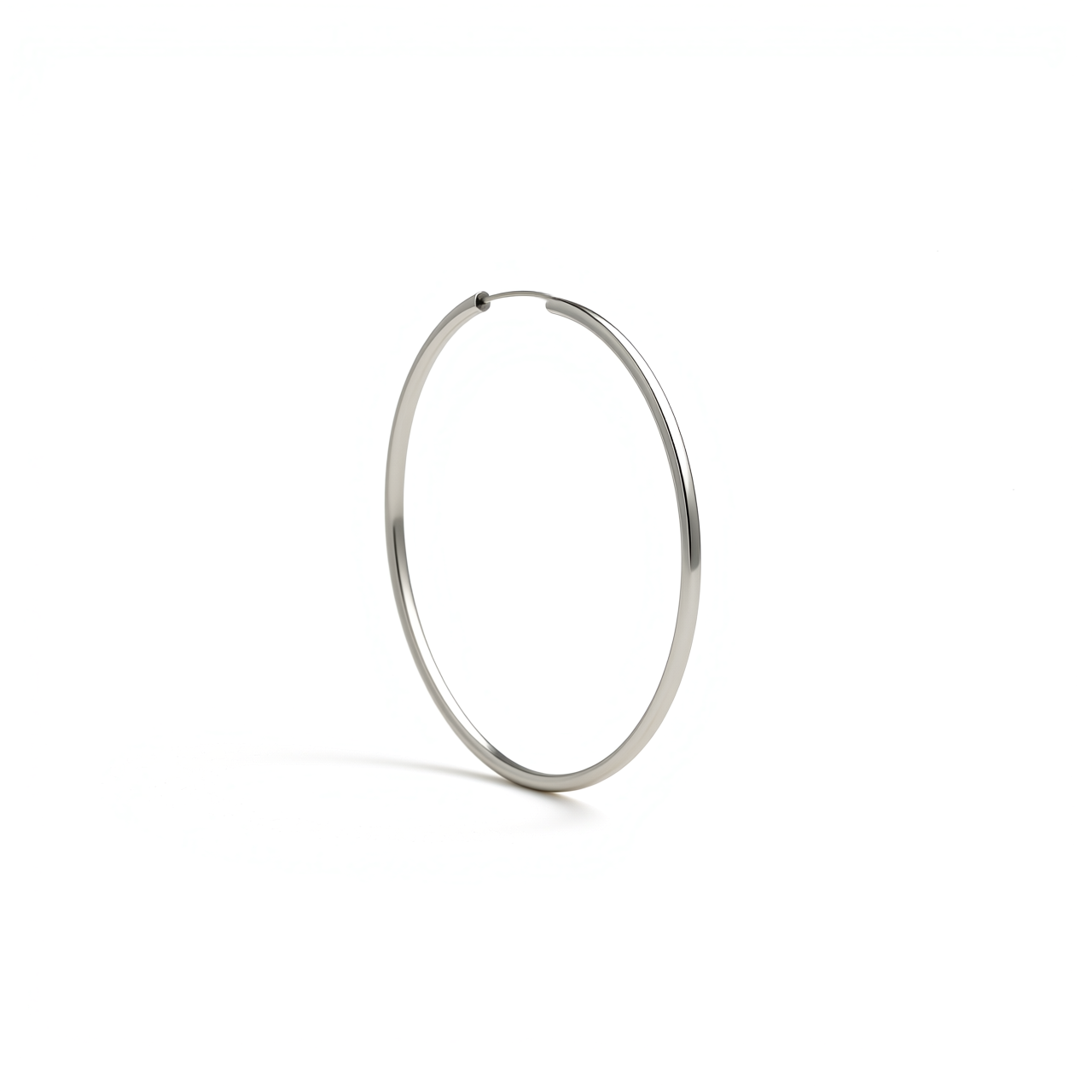 Spring Hoop Earrings In 14k Gold - 40mm