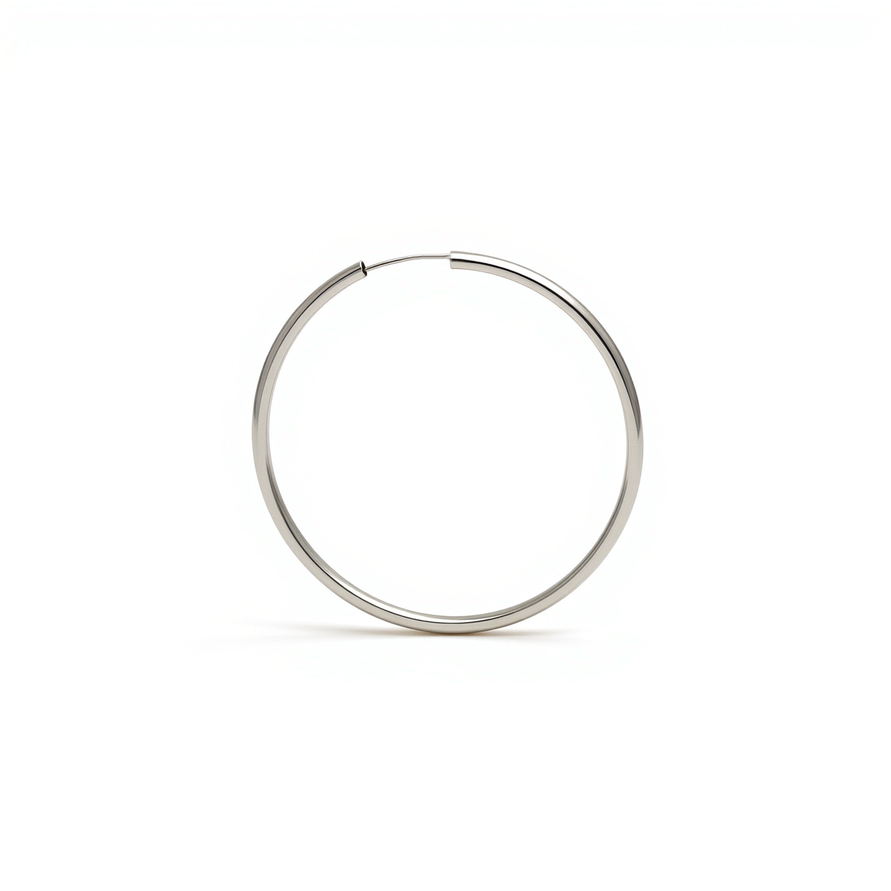Spring Hoop Earrings In 14k Gold - 40mm