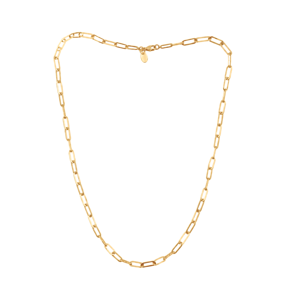 Large Paperclip Chain Necklace