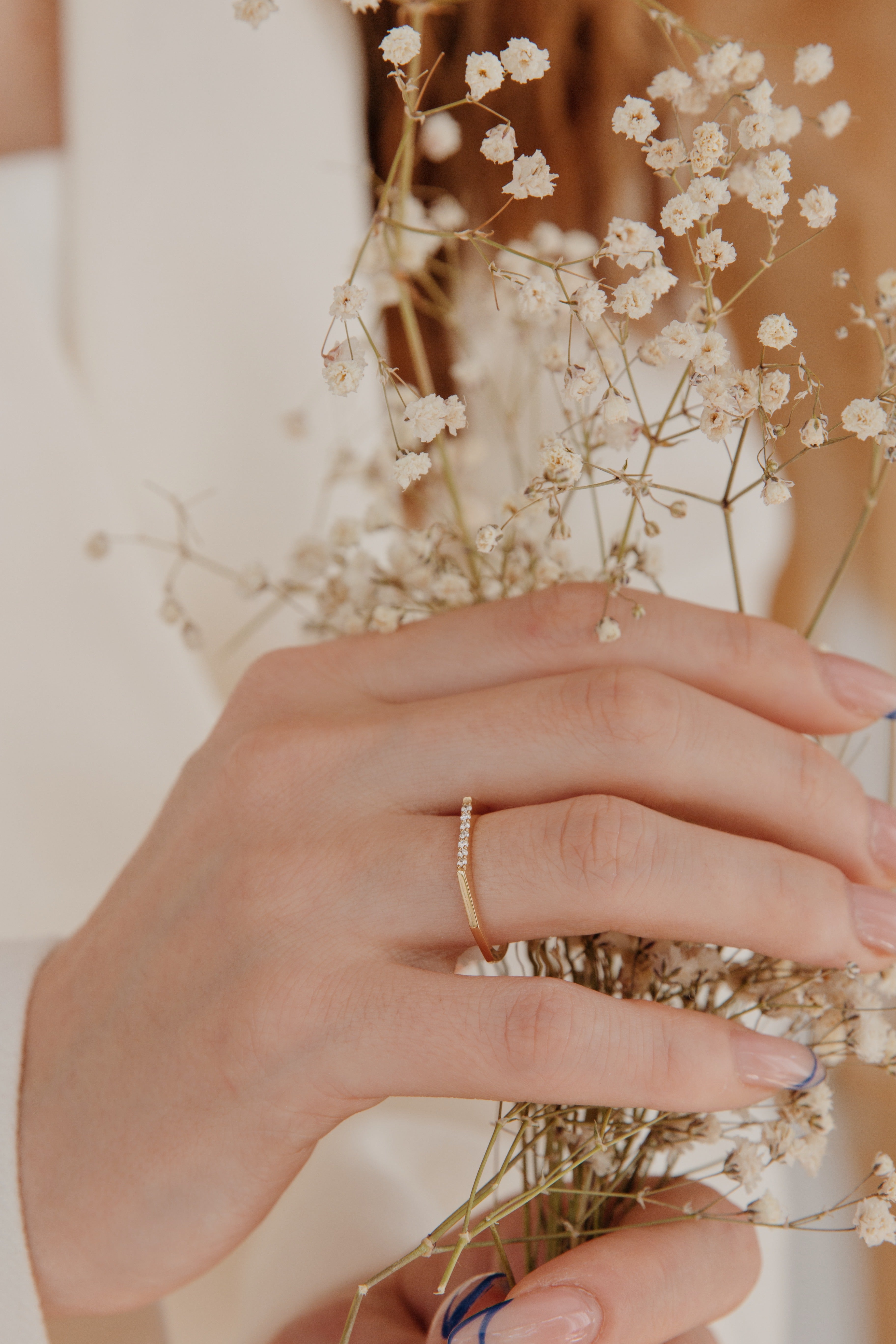 Stackable Hexagon Ring With Diamond Orizzo fine jewelry