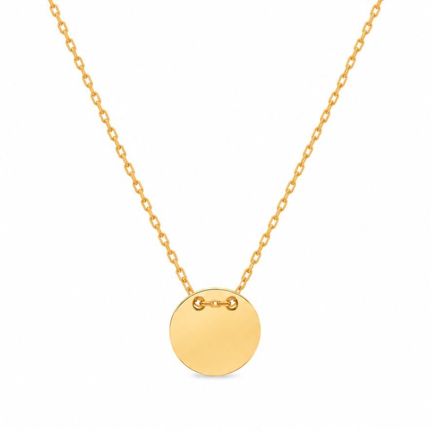 Round Disc Necklace