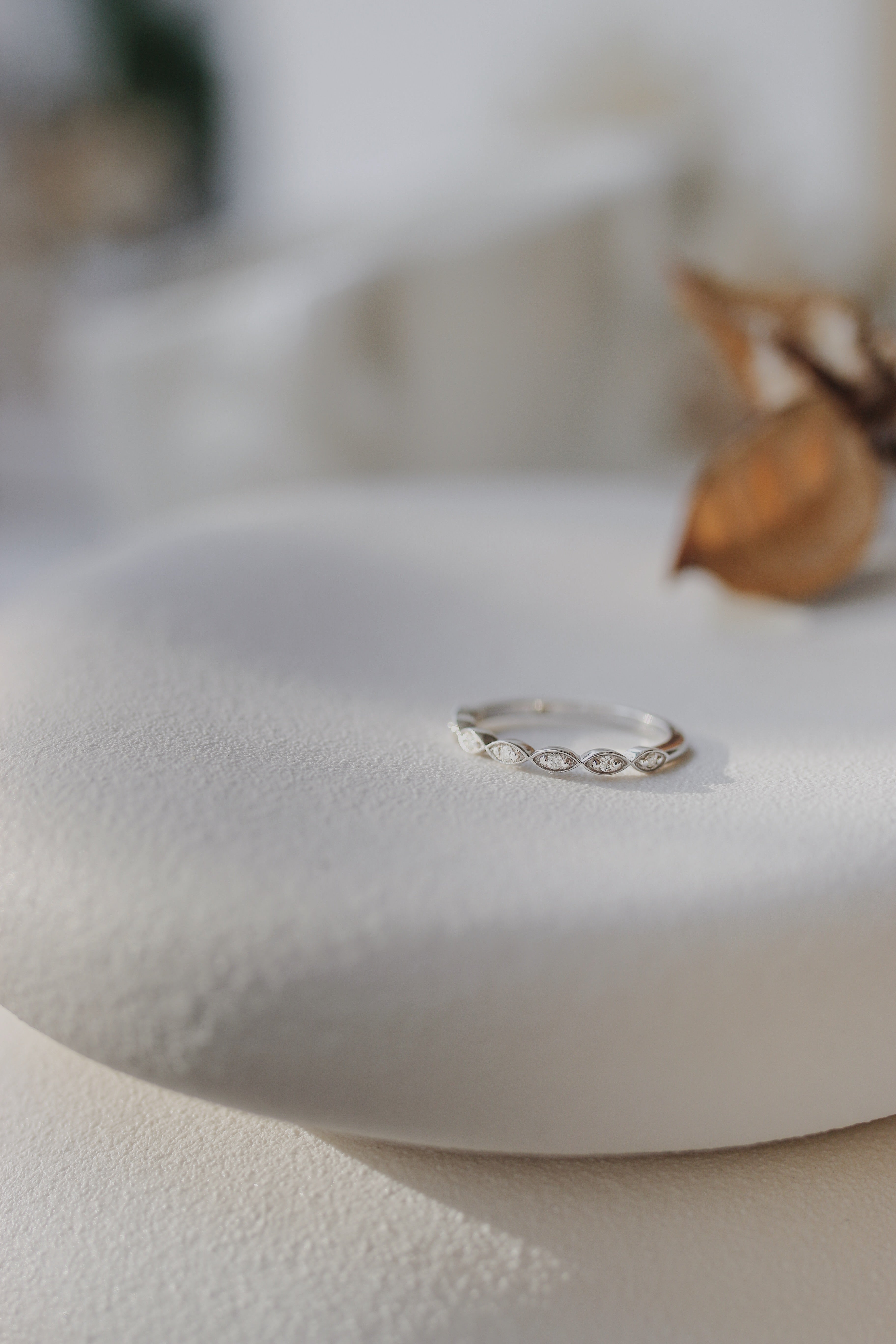 Antique Inspired Diamond Wedding Band Orizzo fine jewelry