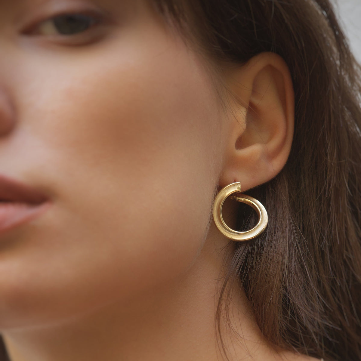 Rounded Hoop Earrings