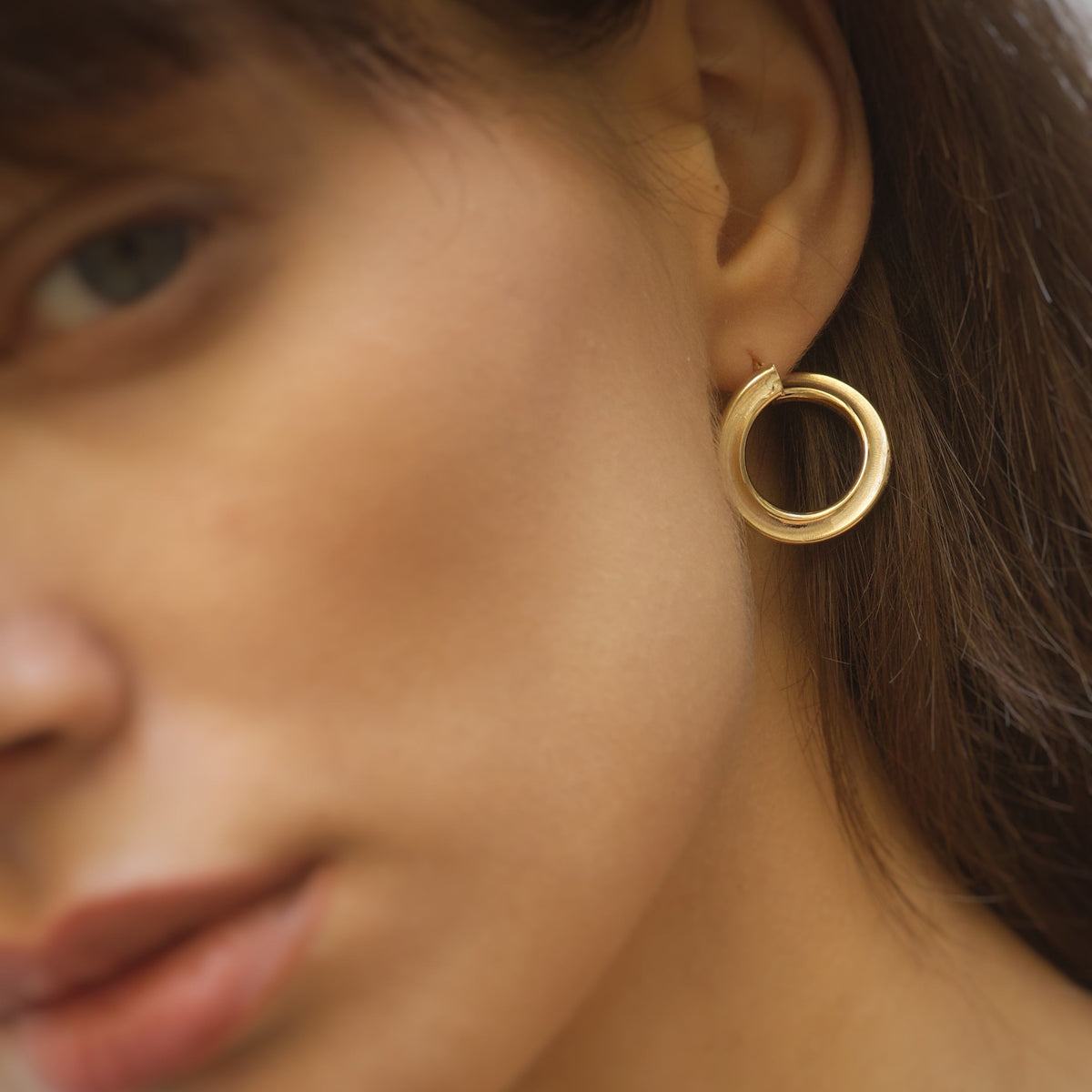 Rounded Hoop Earrings