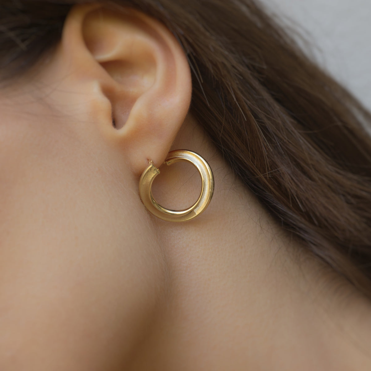 Rounded Hoop Earrings