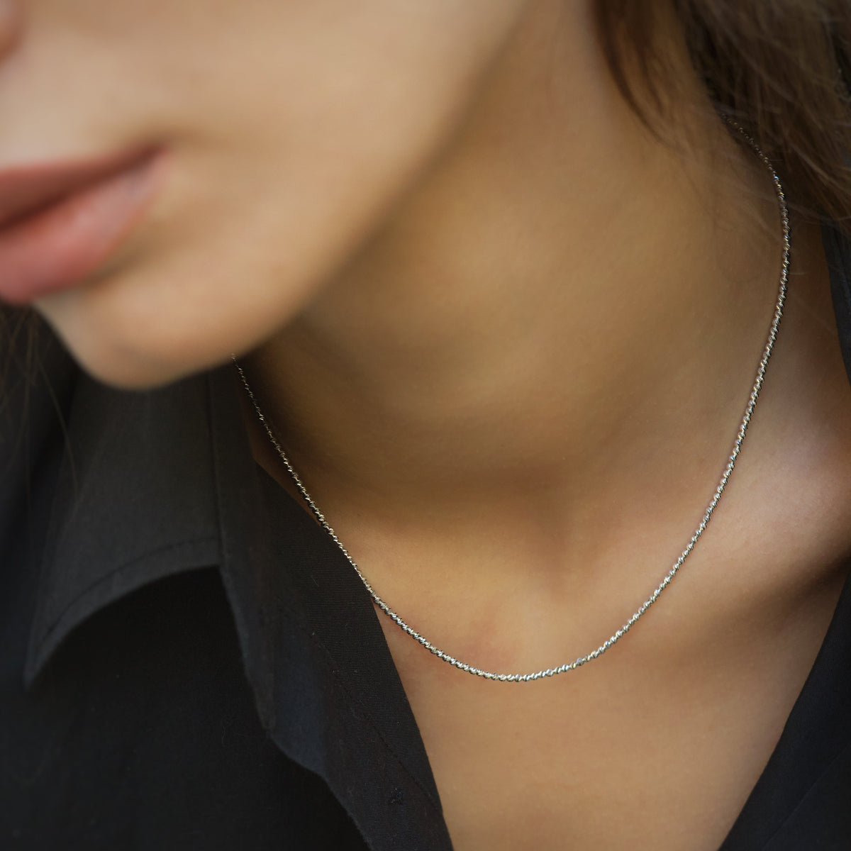 Fine Bead Chain Necklace