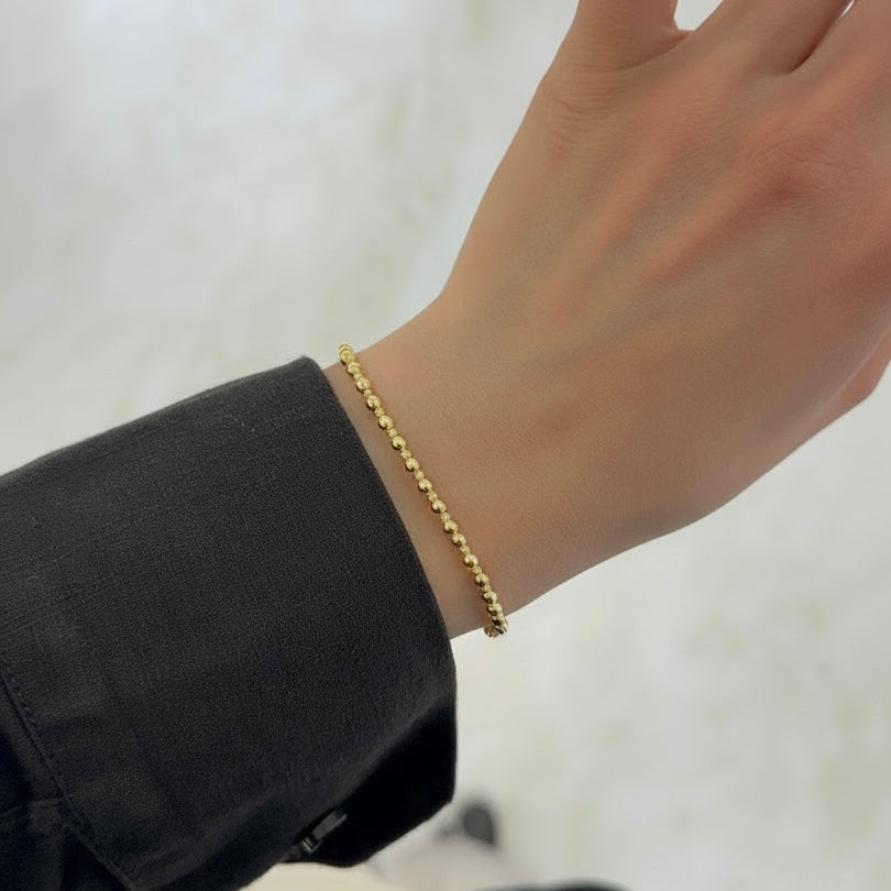 Kugelarmband aus 14 Karat Gold