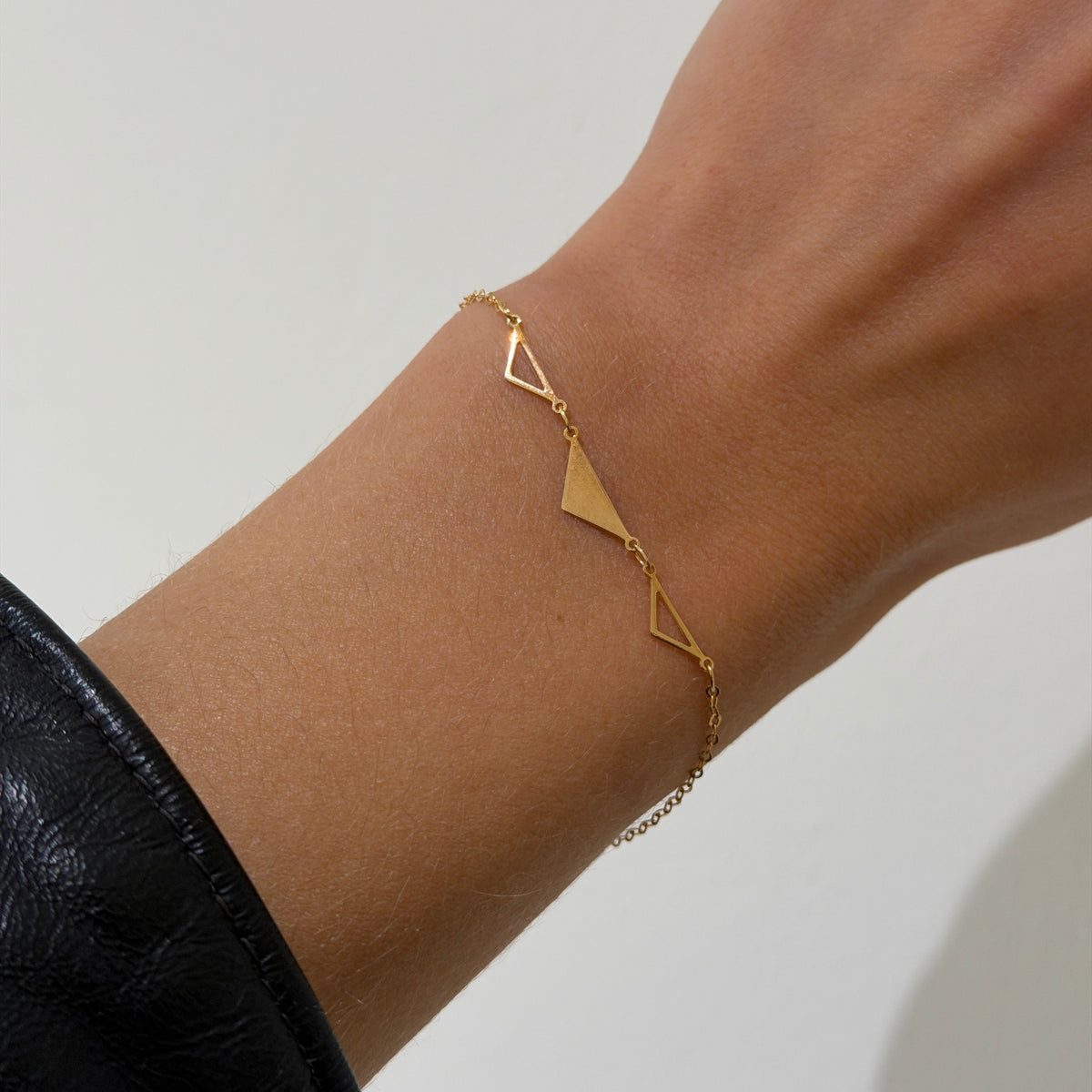 Geometric Triangle Bracelet