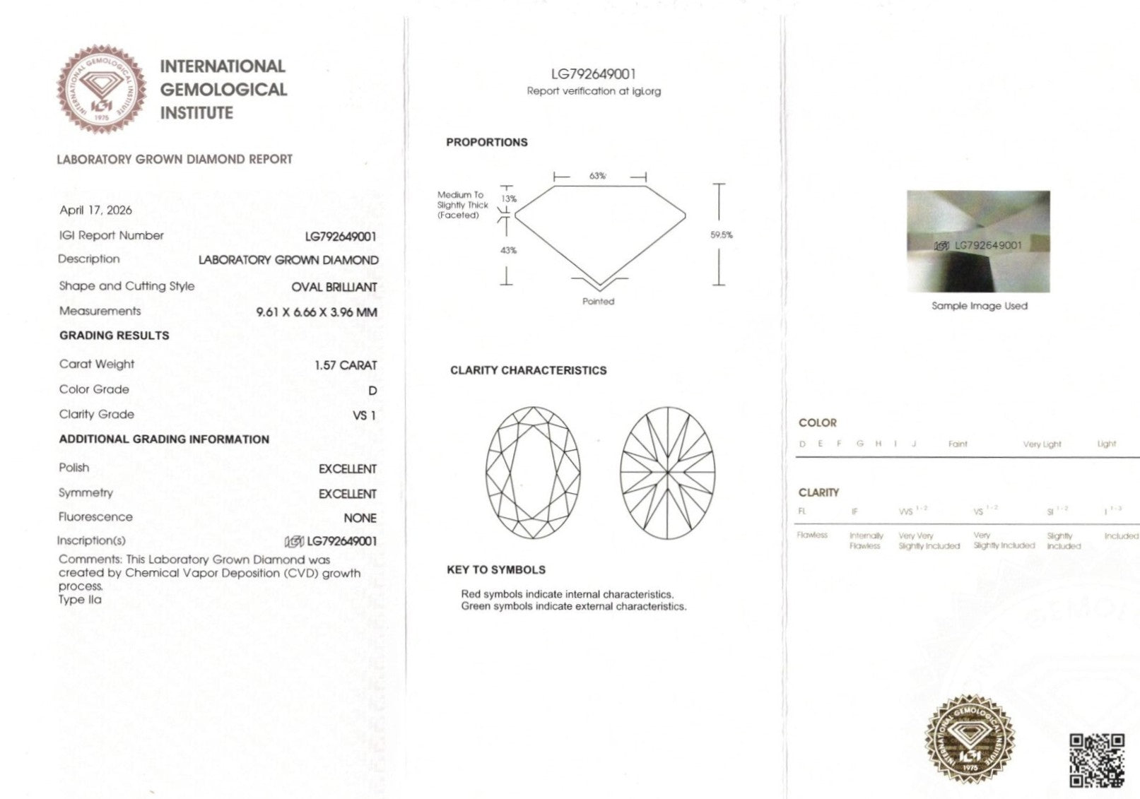 Oval Cut Diamond Engagement Ring - Lab Grown