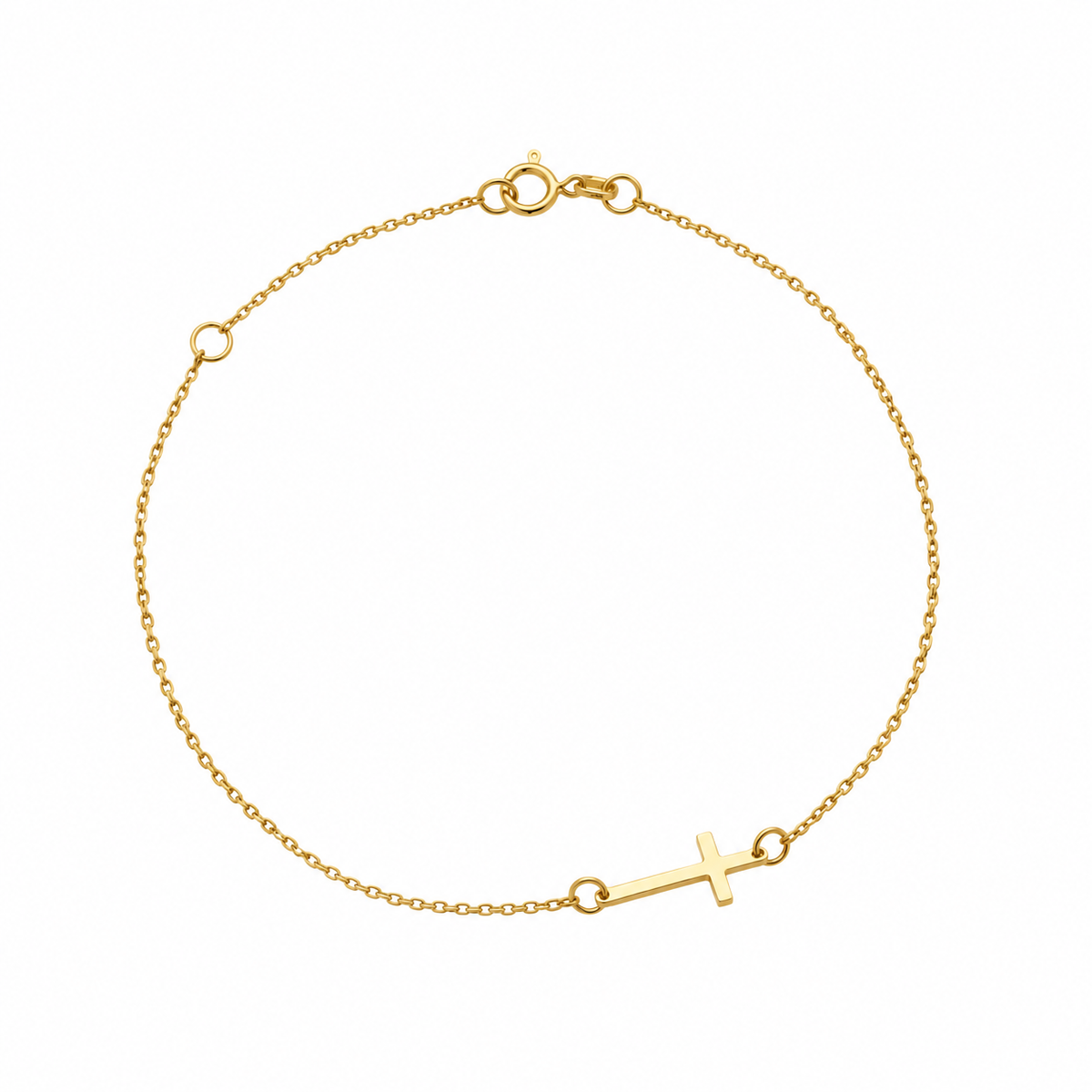 Sideways Cross Bracelet