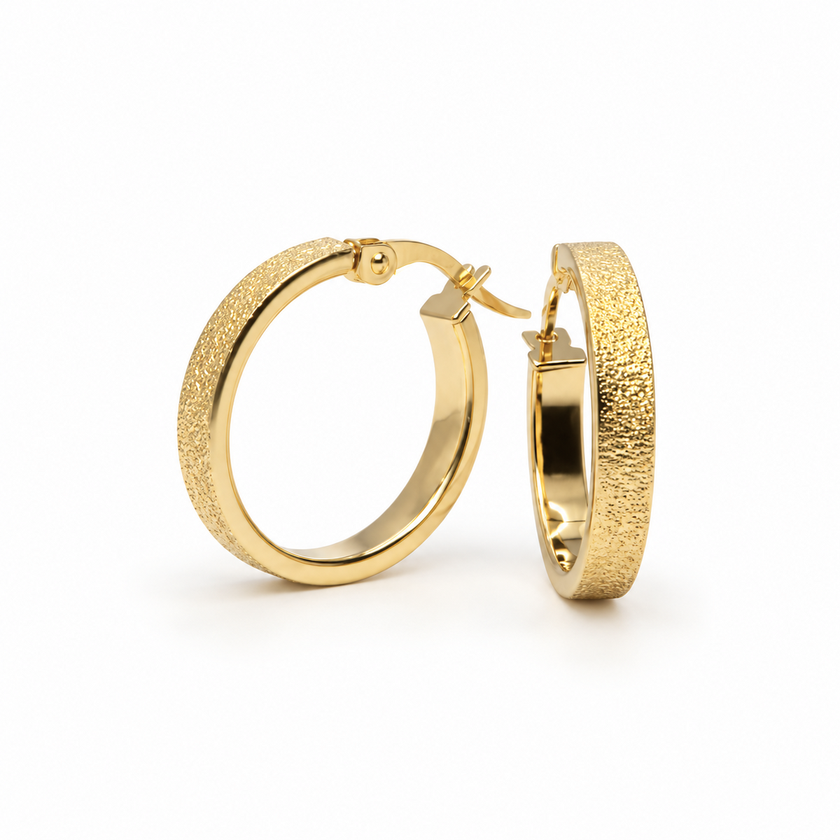 Hammered Hoop Earrings