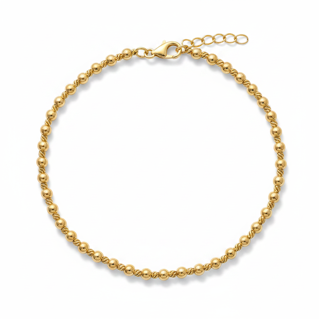 Kugelarmband aus 14 Karat Gold