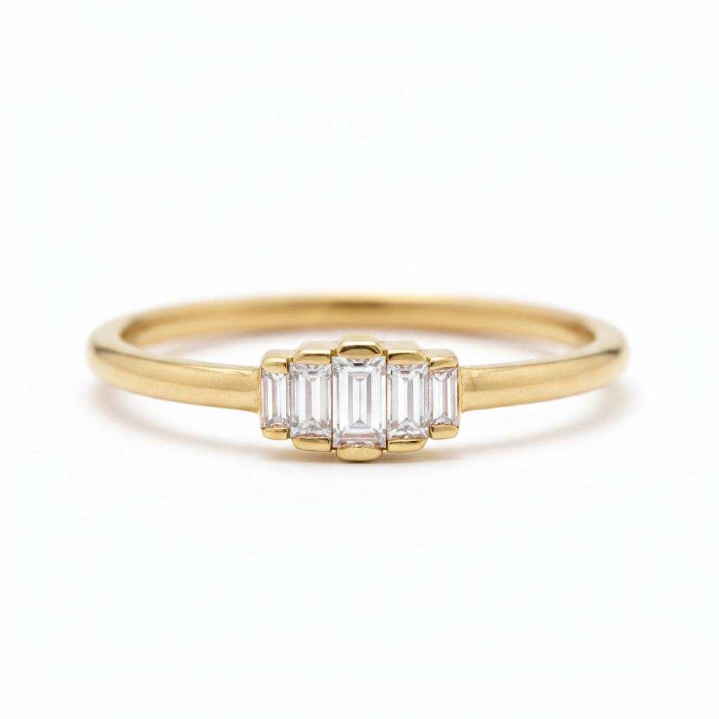 Art Deco Baguette Diamond Eternity Ring