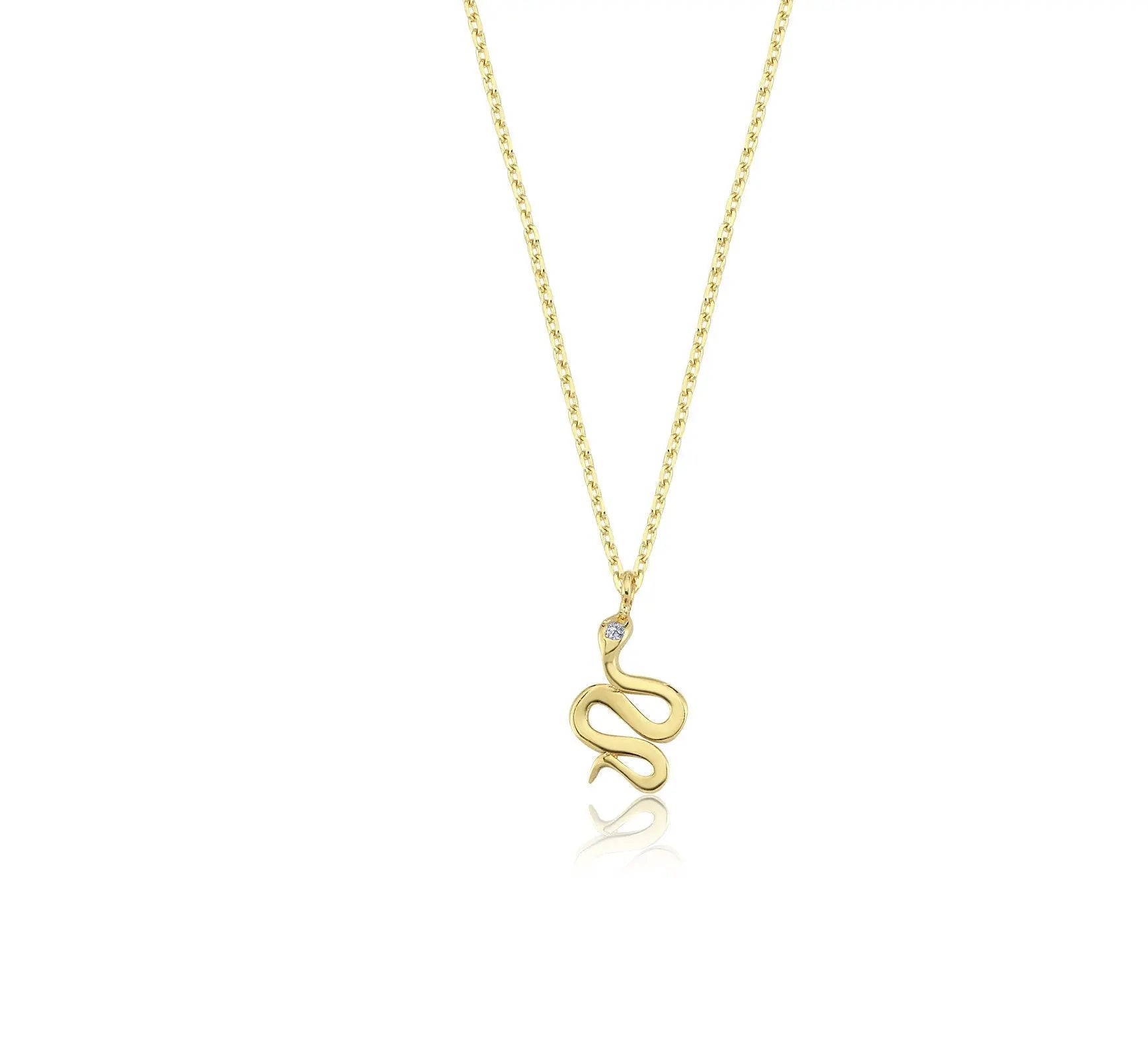 Snake Necklace , Gold Necklace , Solid Gold Necklace , Snake Gold Necklace Orizzo fine jewelry