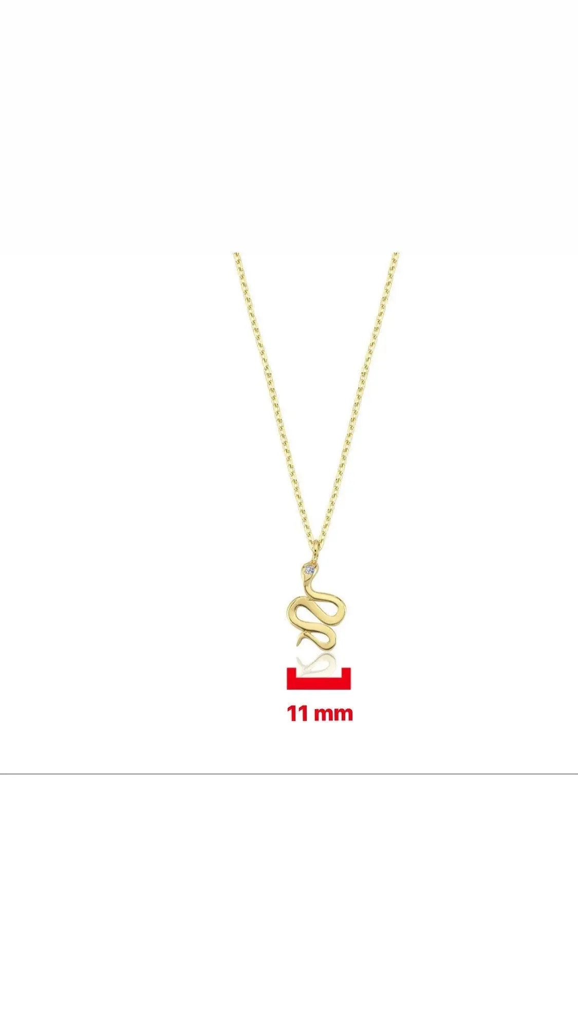 Snake Necklace , Gold Necklace , Solid Gold Necklace , Snake Gold Necklace Orizzo fine jewelry