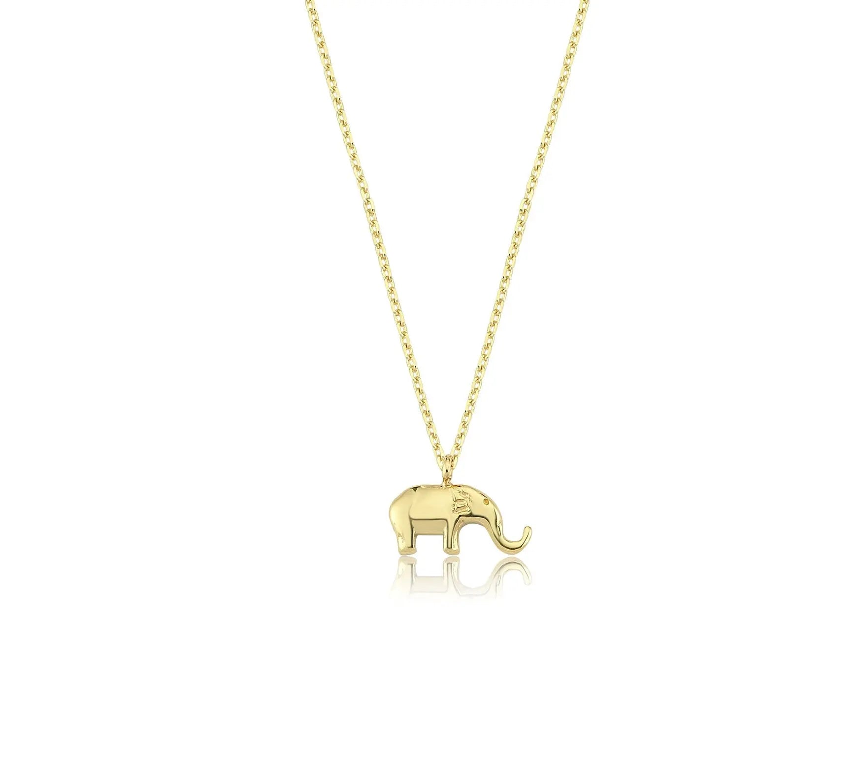 Elephant Gold Necklace , Gold Necklace , Elephant Gold Necklace , Solid Gold Necklace Orizzo fine jewelry