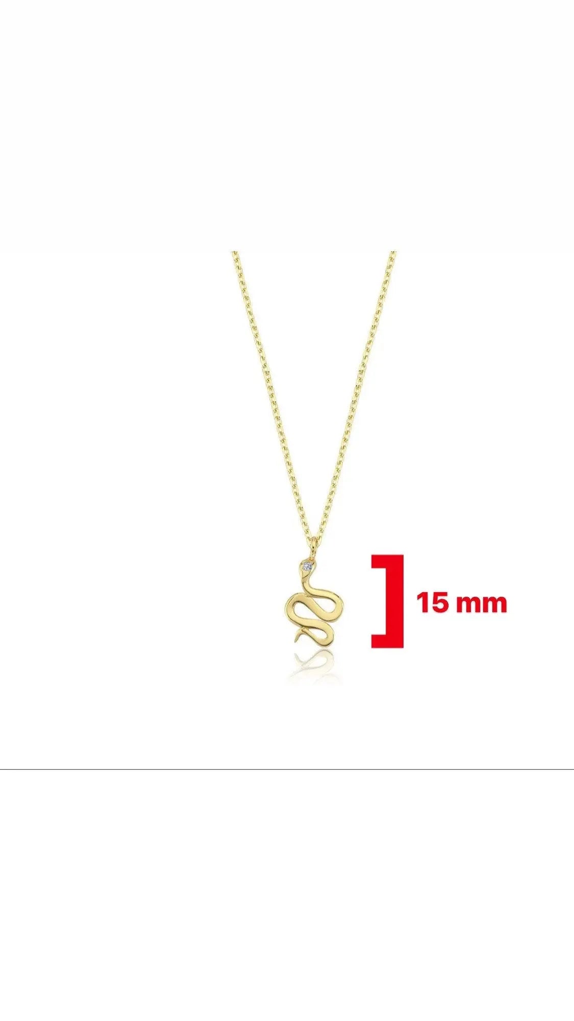 Snake Necklace , Gold Necklace , Solid Gold Necklace , Snake Gold Necklace Orizzo fine jewelry