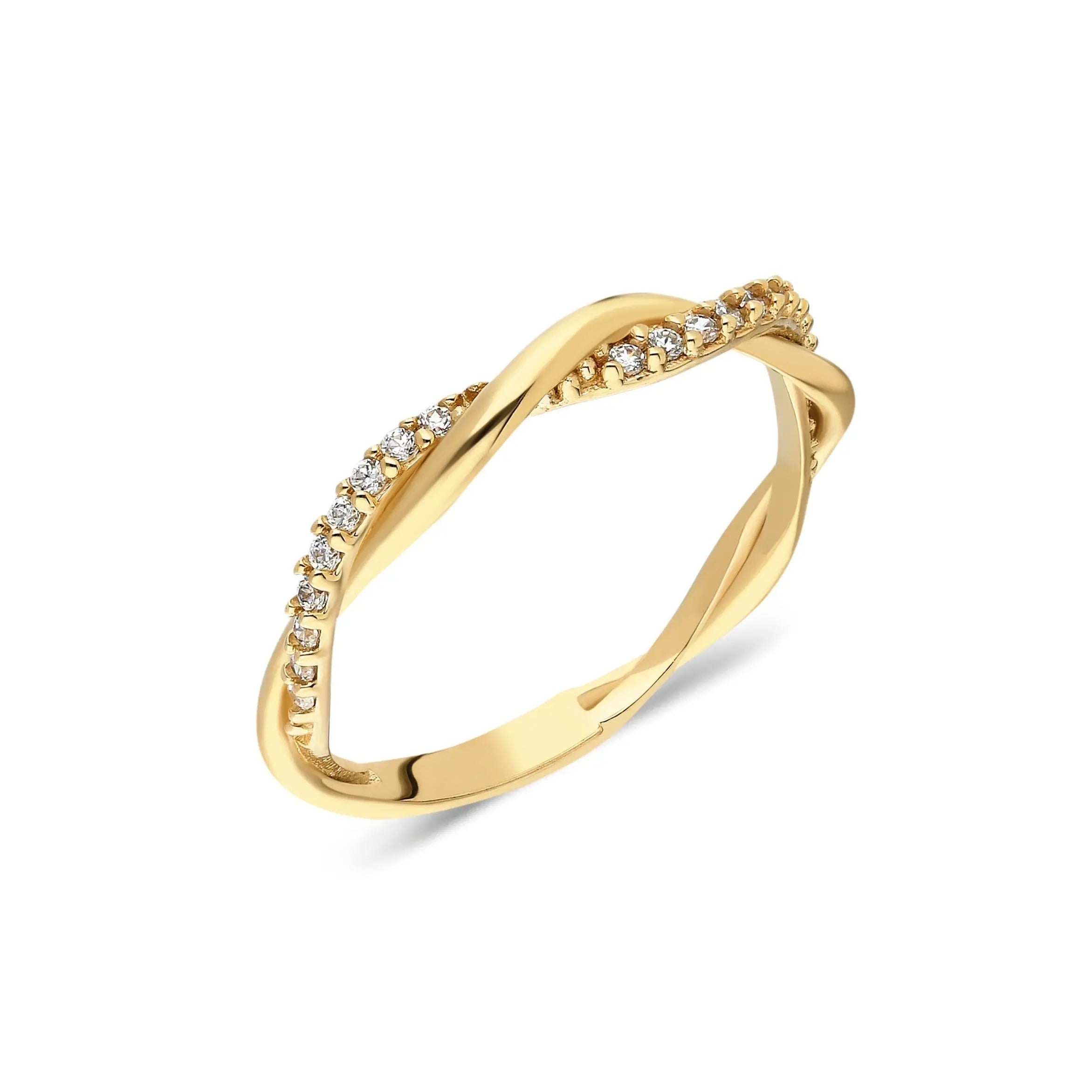 Gold Diamond Twist Ring , Diamond Eternity Ring , Twist Diamond Wedding Band , Twist Gold Ring , Twist Diamond Ring